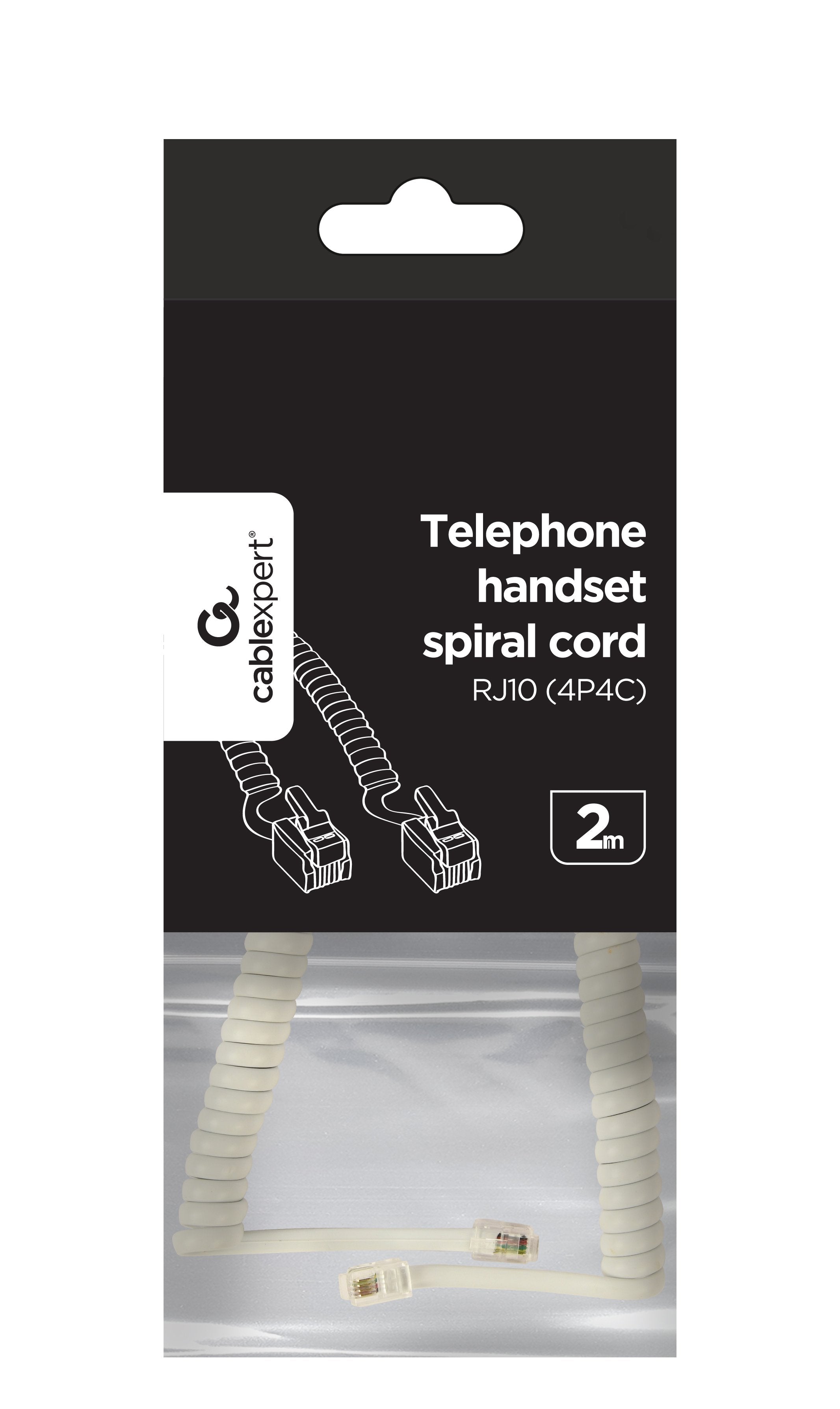 EAN 8716309099226 - Gembird TC4P4CS-2M-W cable telefónico Blanco imagen 2