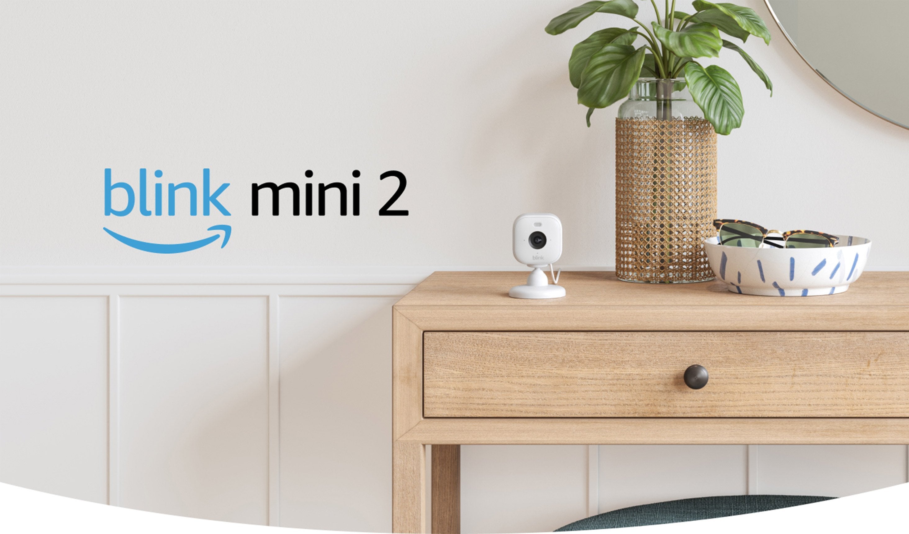 Cámara Amazon Blink Mini 2 Cubo De Seguridad Ip Interior Y Exterior Escritorio/Pared