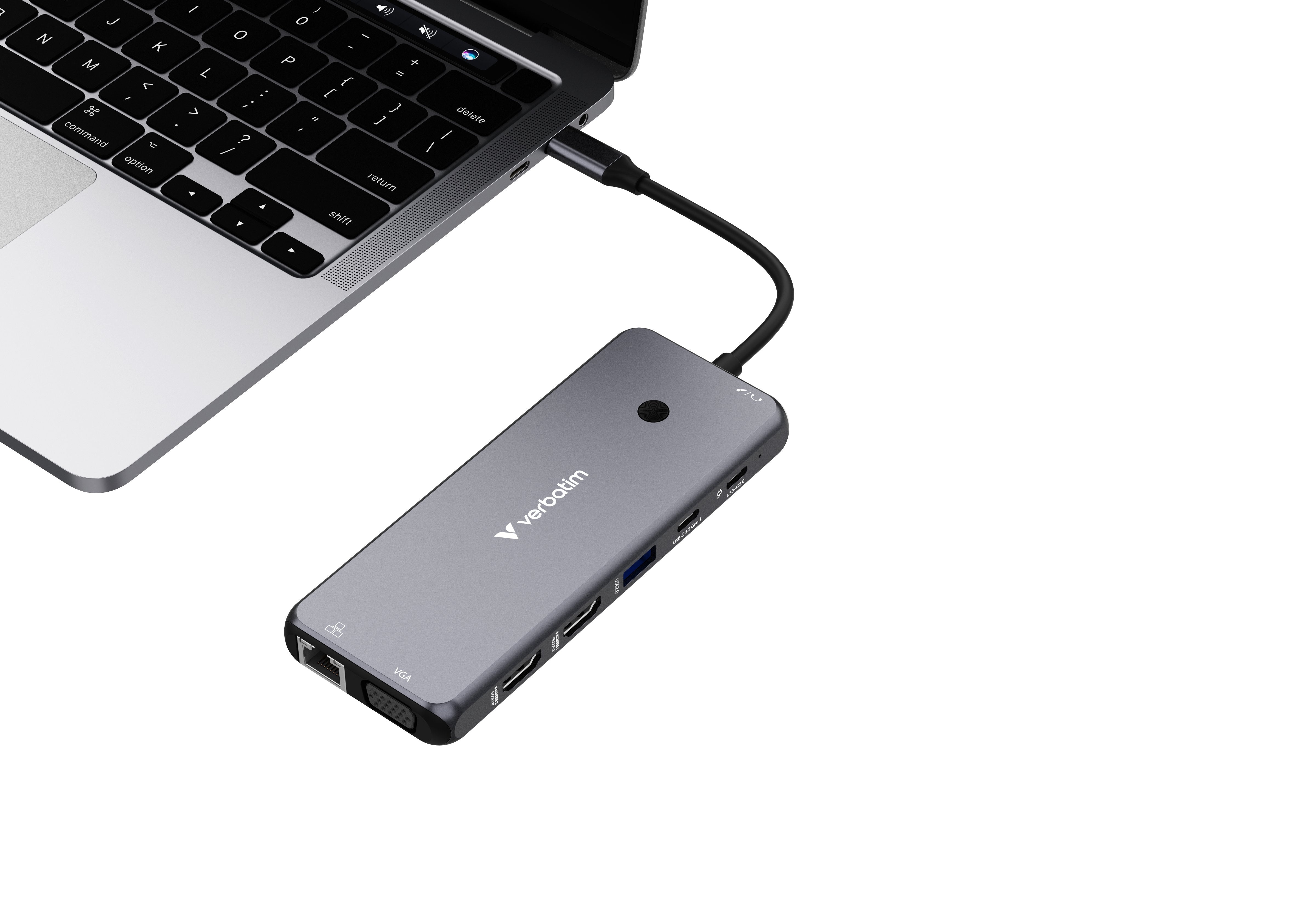 EAN 0023942321545 - Verbatim CMH-14 USB Tipo C 5000 Mbit/s Plata imagen 3