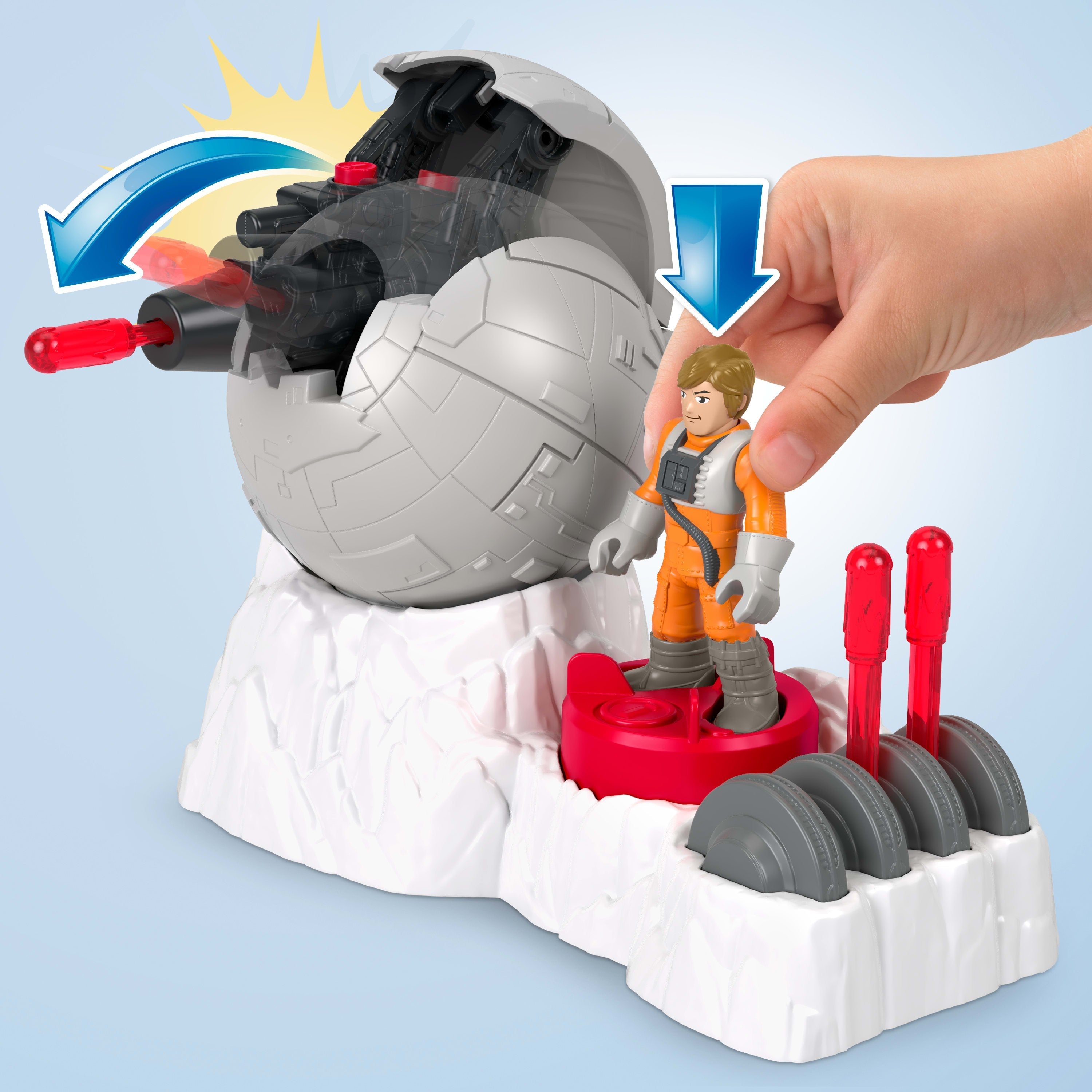 Figura De Juguete Imaginext Star Wars Rebel Base Cannon De Fisher-Price Jcy29