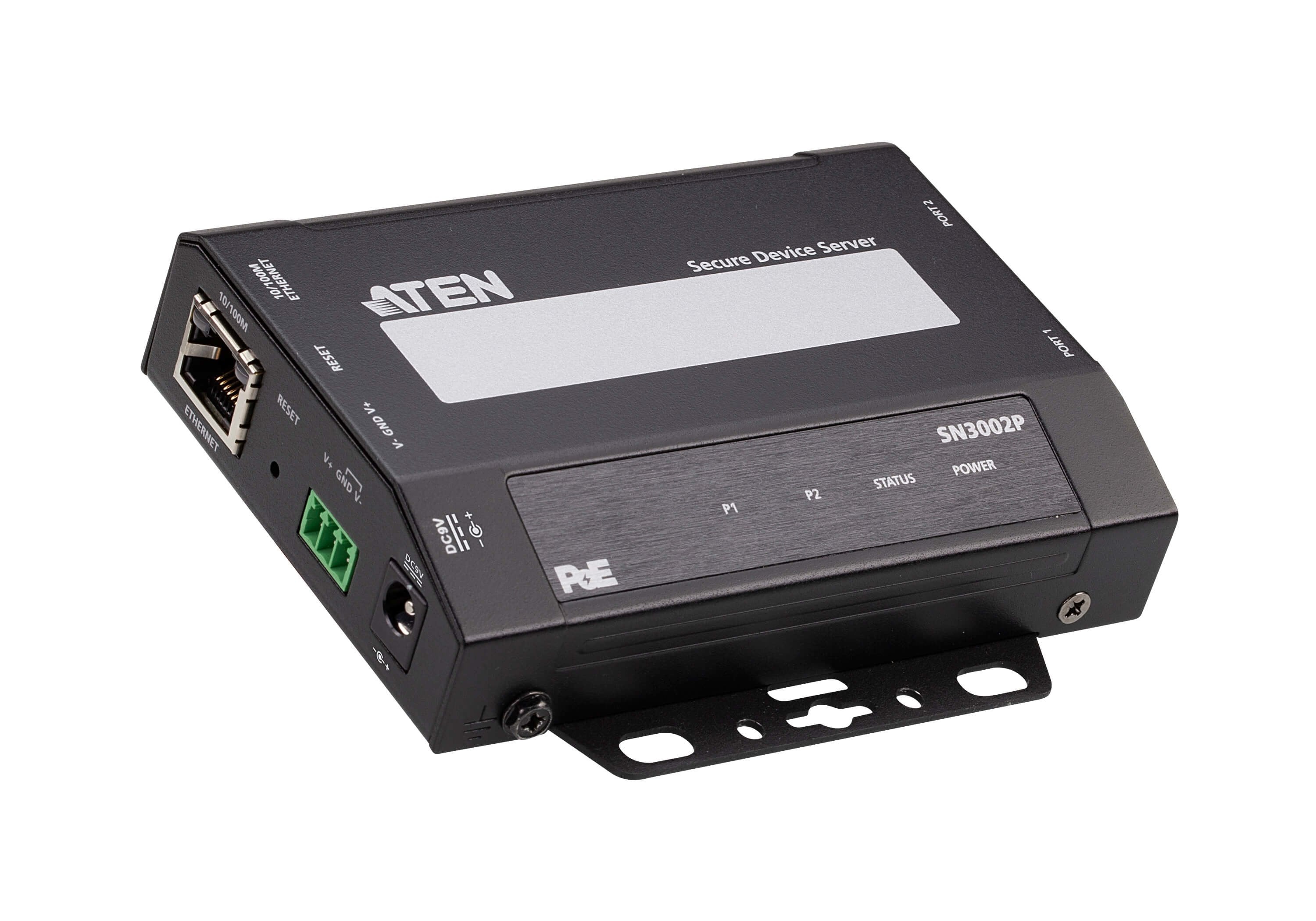 2-Port Rs-232 Secure Device Server Over Ethernet Transmission With Poe