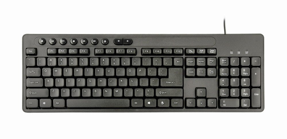 EAN 8716309118125 - Gembird KBS-UM-04 teclado Ratón incluido Universal USB QWERTY Inglés de EE. UU. Negro imagen 3