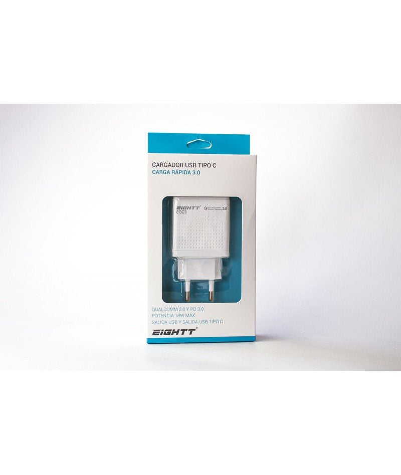 EAN 8425402168660 - Eightt EQC3 cargador de dispositivo móvil Universal Blanco Corriente alterna Carga rápida Interior imagen 5