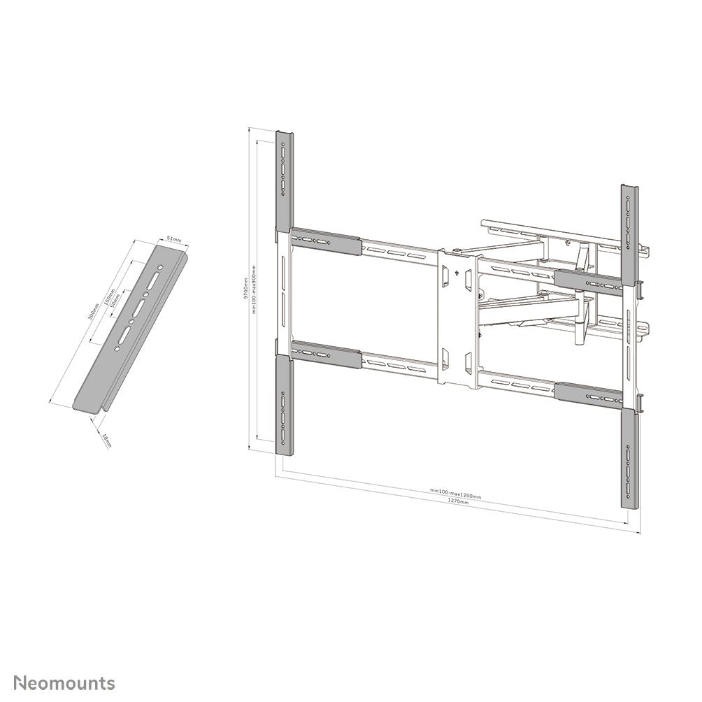 EAN 8717371449582 - Neomounts AWLS-950BL1 accesorio para soporte de televisor imagen 9