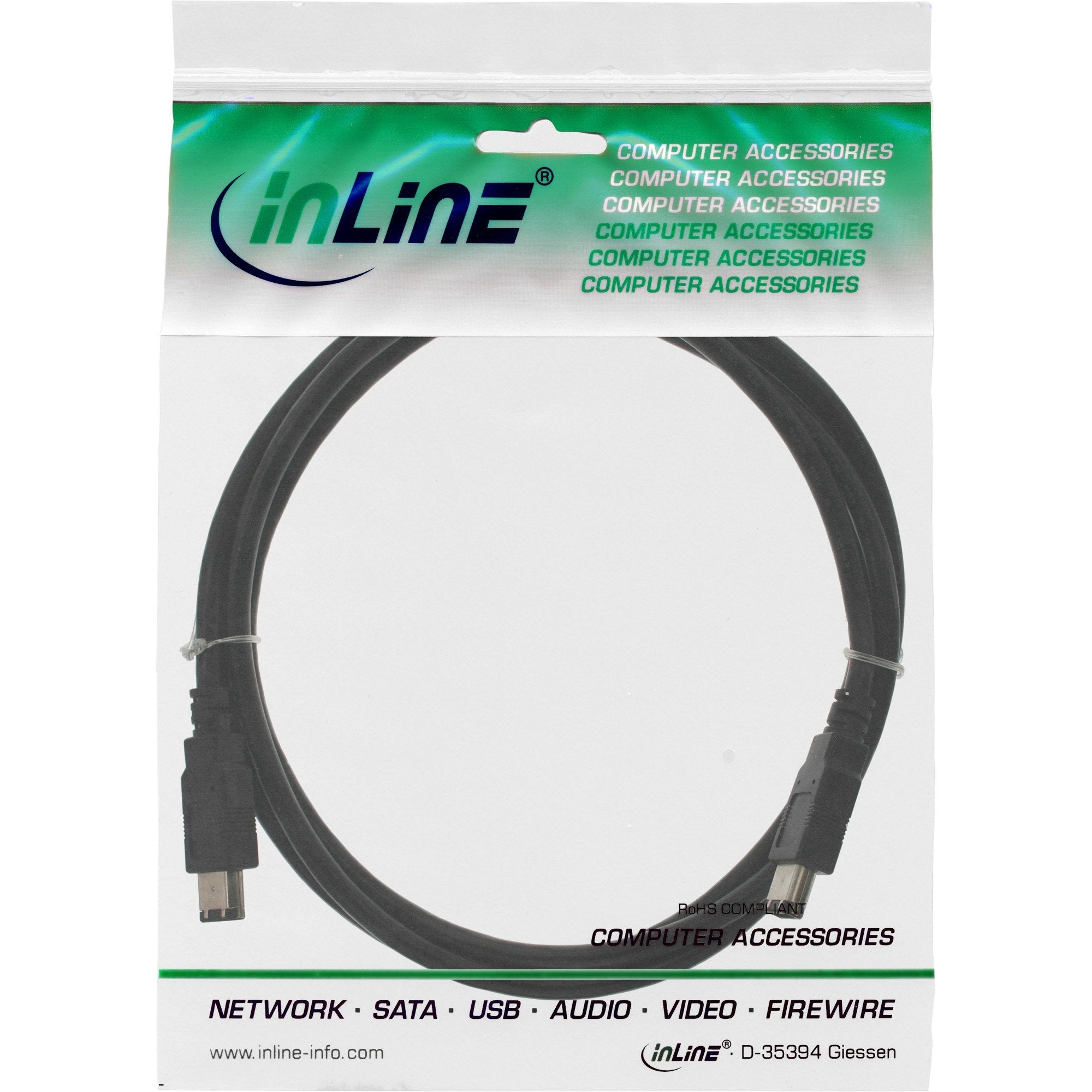 Cable Inline Firewire 400 1394 6 Pines Macho A Macho 1m