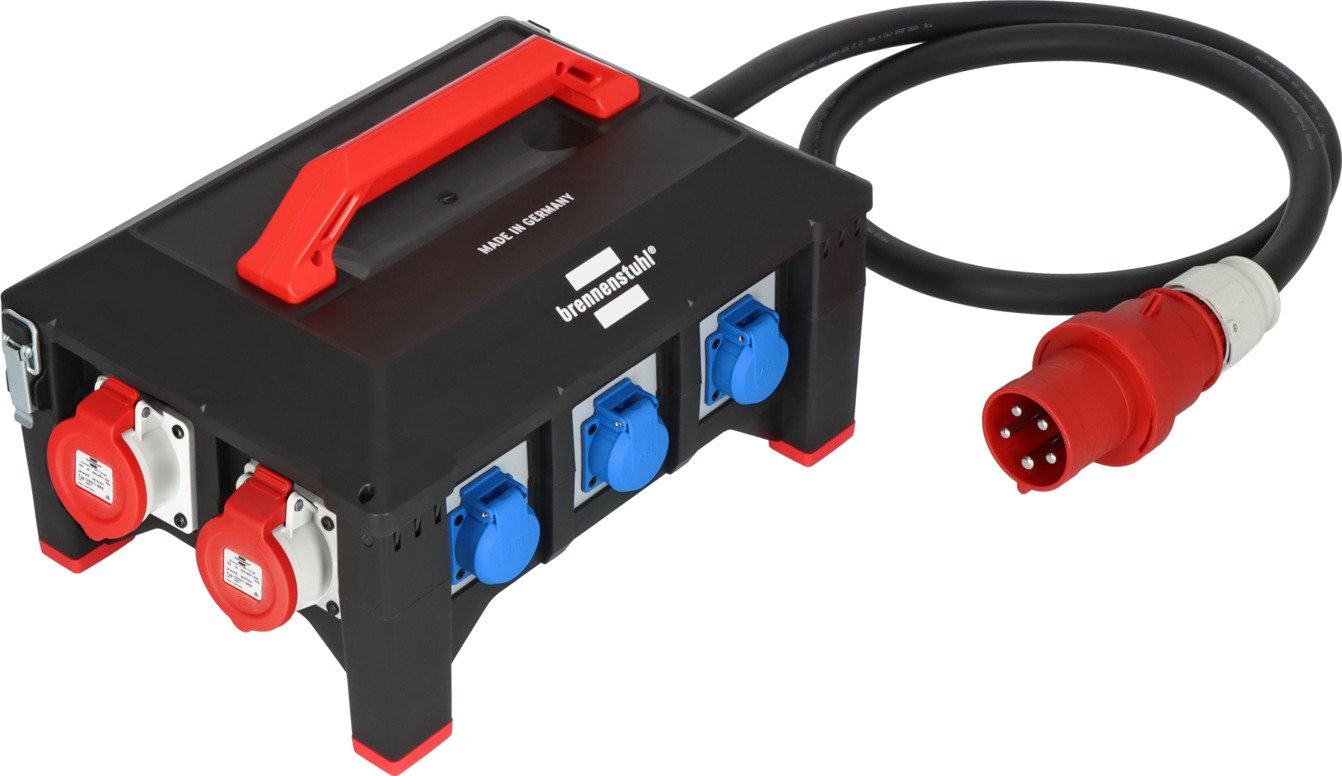 EAN 4007123687930 - Brennenstuhl BSV 5-63A RCD type B unidad de distribución de energía (PDU) 9 salidas AC Negro imagen 1