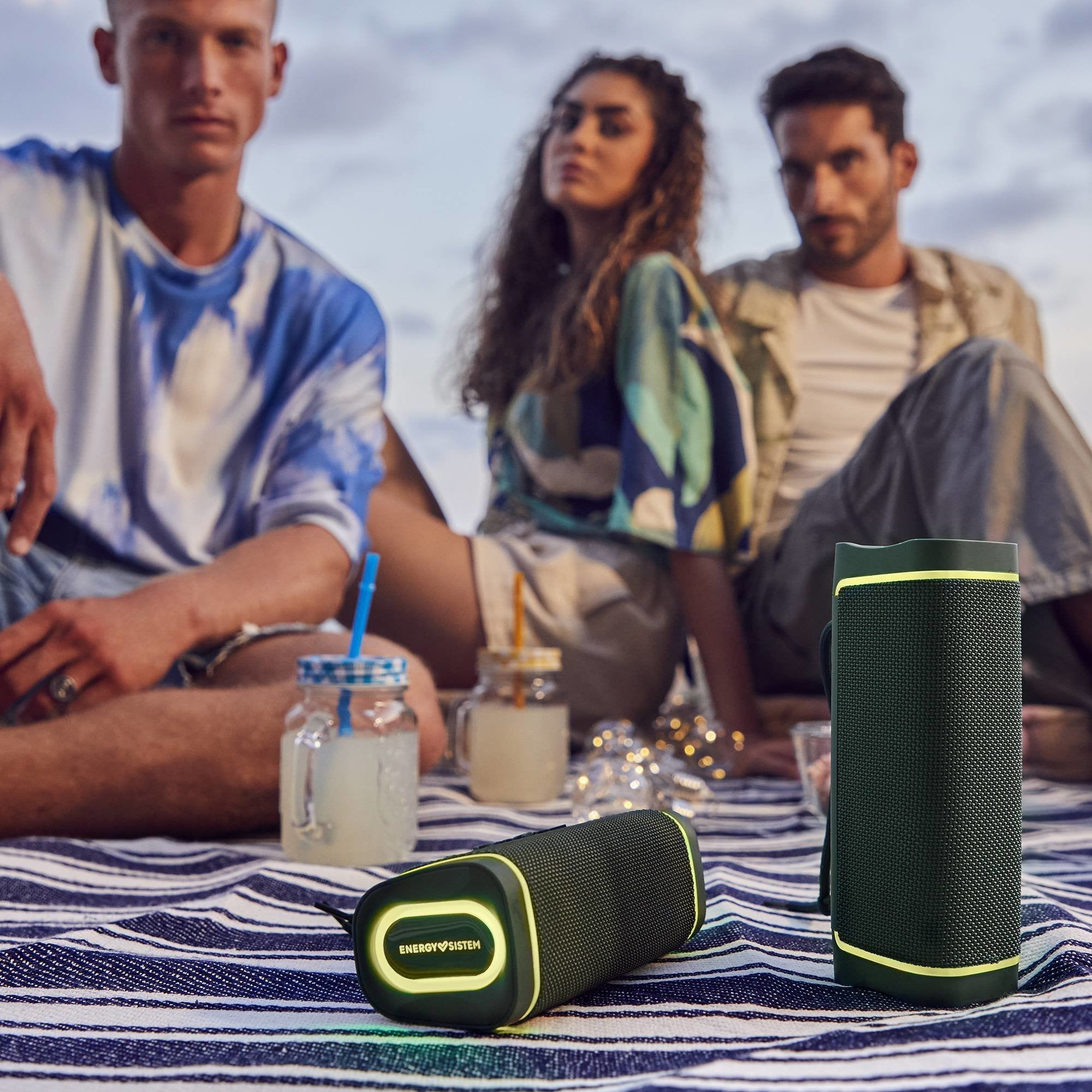 Altavoz Bluetooth Energy Sistem Yemo Eco Led Green