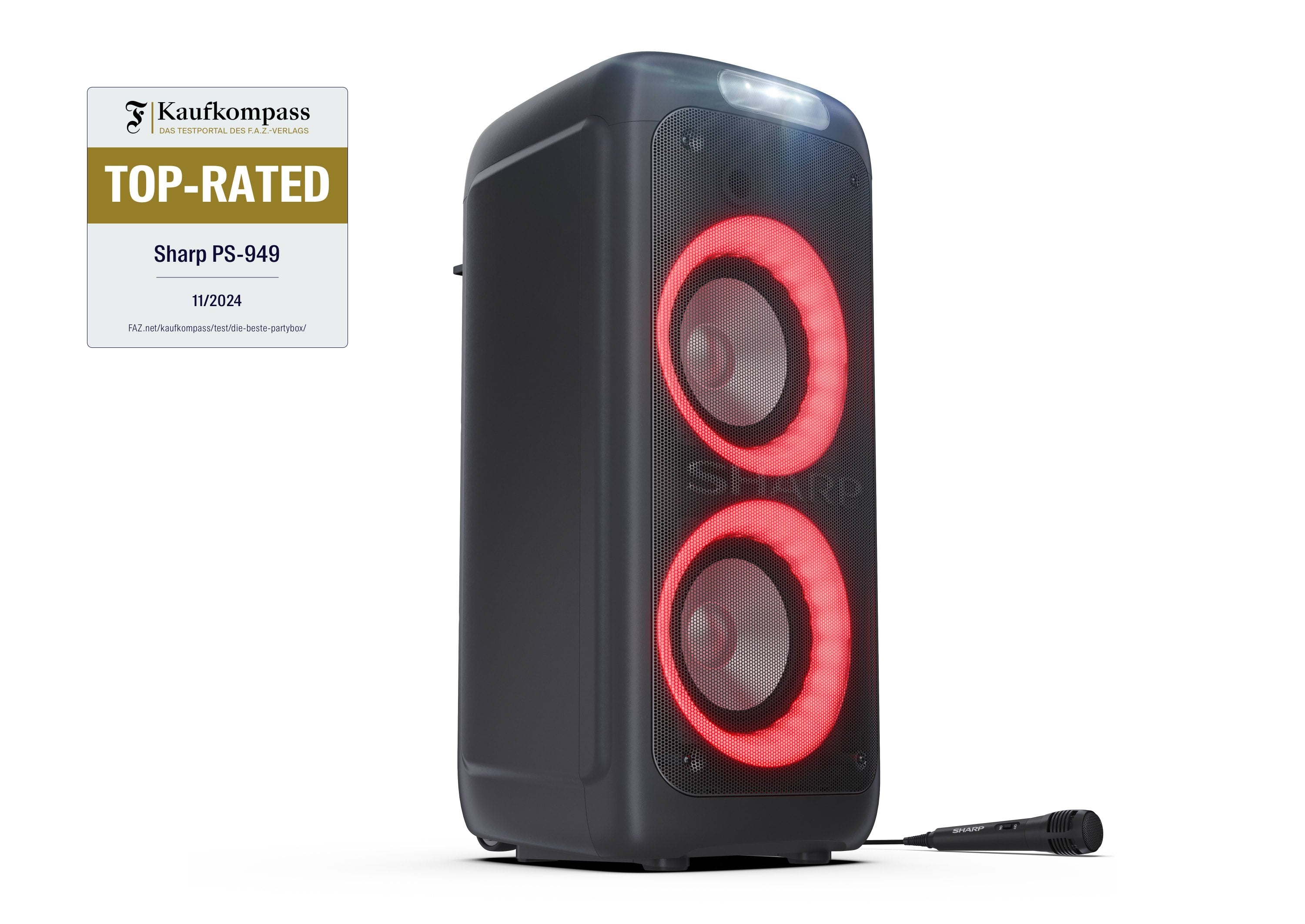 EAN 4974019204482 - Sharp PS-949 altavoz portátil o de fiesta Altavoz para fiestas Negro imagen 5
