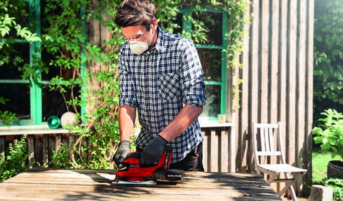 EAN 4006825642728 - Einhell TE-OS 18/230 Li Solo Lijadora de hoja 11000 RPM 22000 OPM Negro, Rojo imagen 2