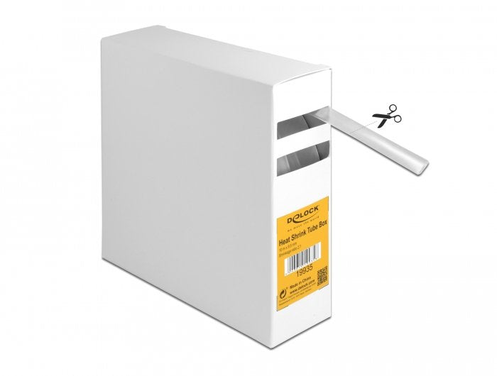 Delock Tubo Termorretráctil, Caja De 10 M X 9,5 Mm Transparente