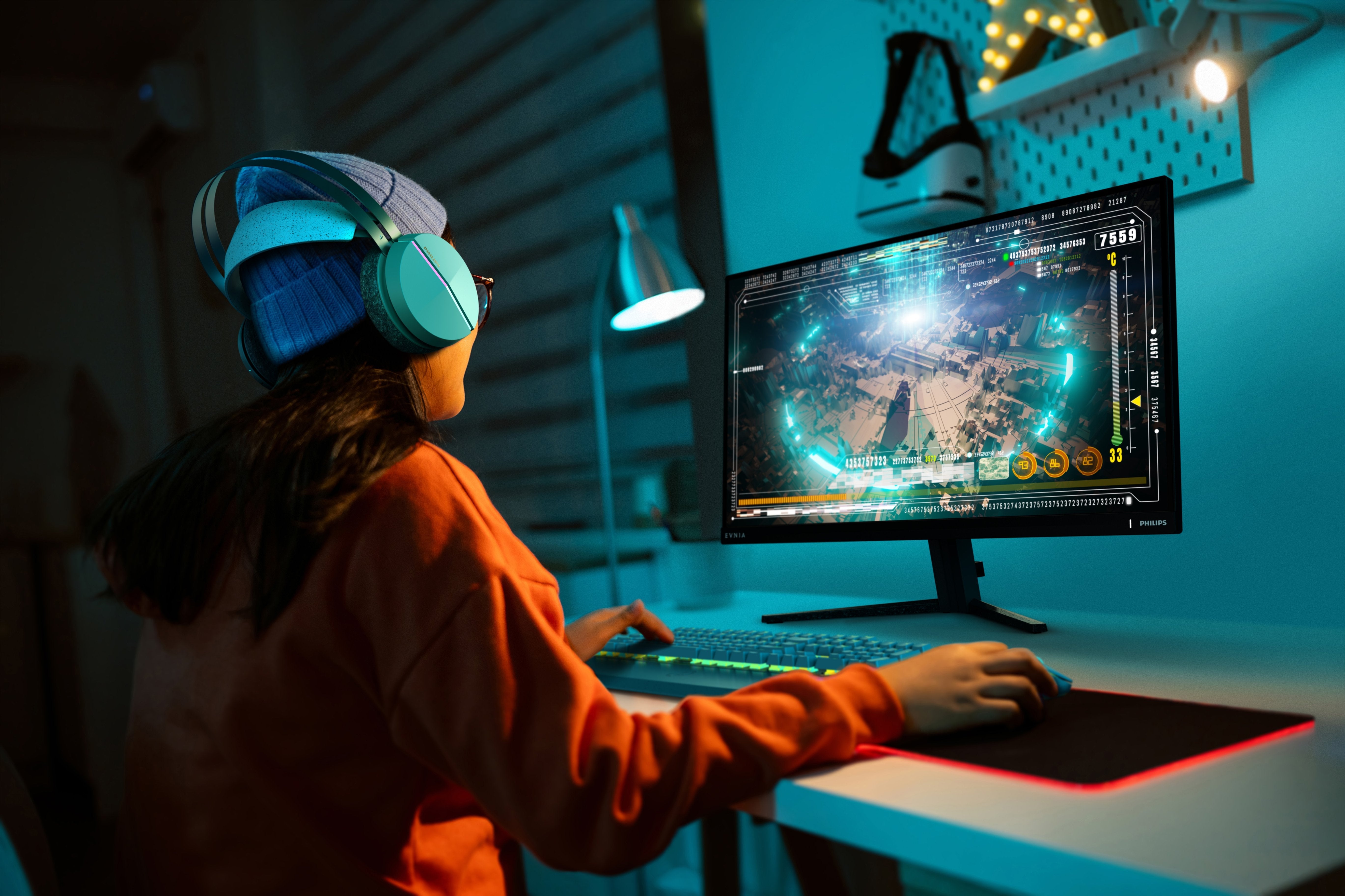 Philips 27m2n3200s 27" Freesync 1920x1080 1ms Hdmi Dp Negro Grey