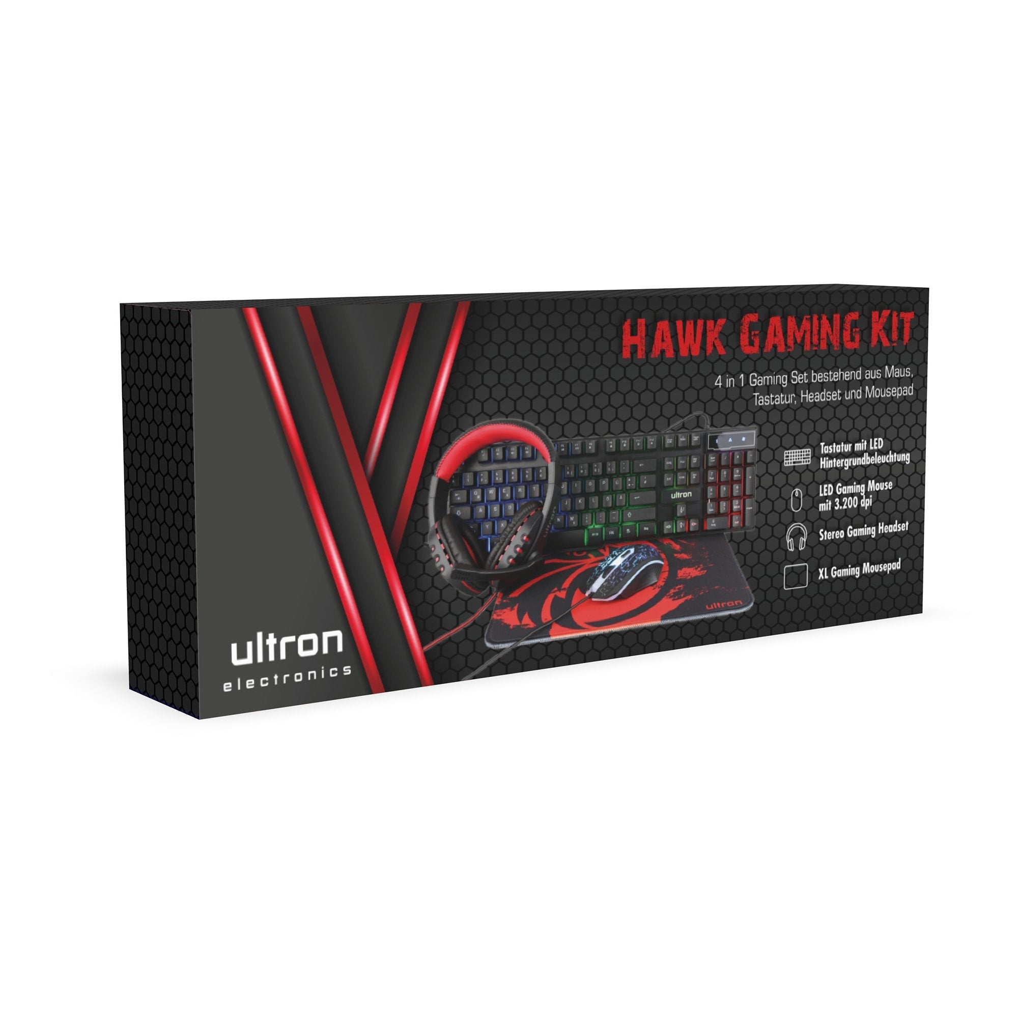 Ultron Hawk Set Negro Cablegehnden 4in1