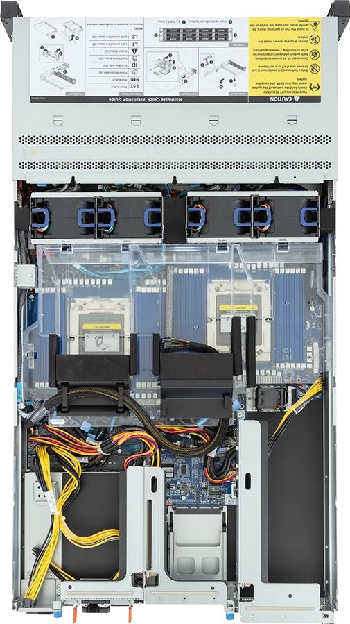 EAN 4719331868093 - GIGABYTE R283-ZF0-AAL1 - rev 3.x LGA 6096 Bastidor (2U) Negro, Acero imagen 3