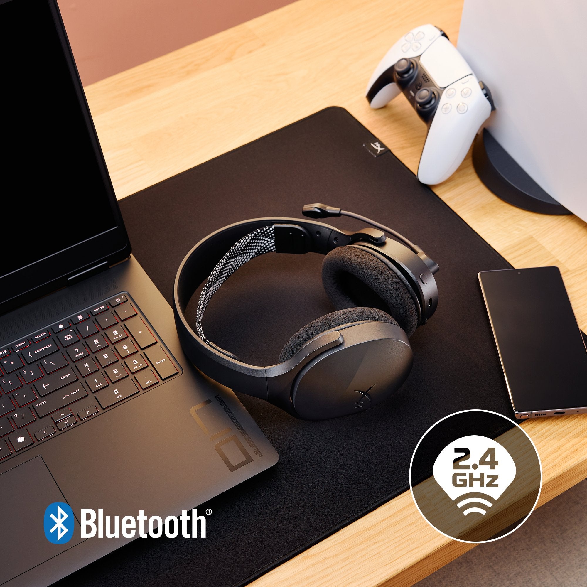 EAN 0198701343424 - HyperX Cloud Jet Wireless Light Blue Gaming Headset Inalámbrico Diadema Juego USB tipo A Bluetooth imagen 4