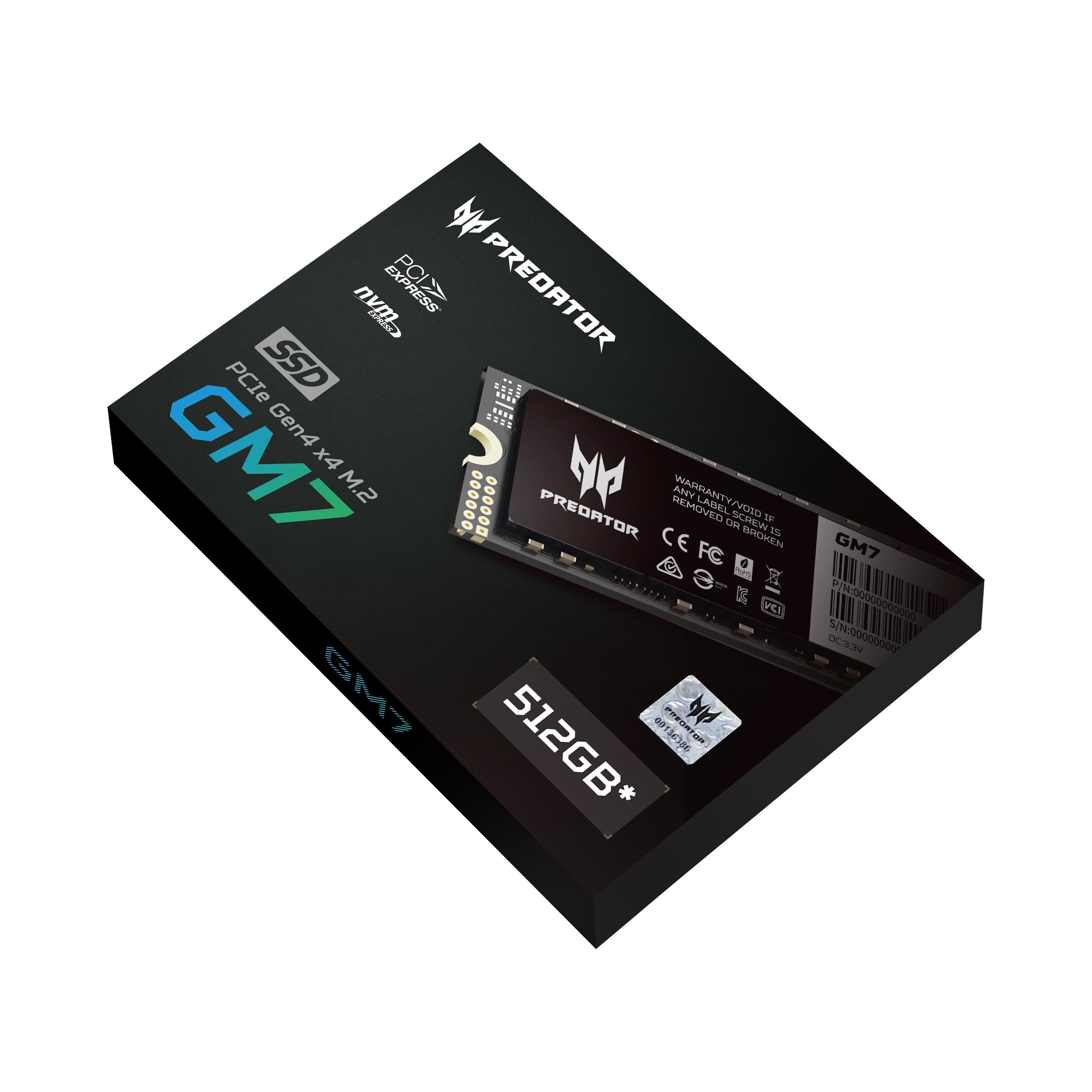 EAN 6955914619111 - Predator GM7-512GB M.2 PCI Express 4.0 NVMe imagen 7