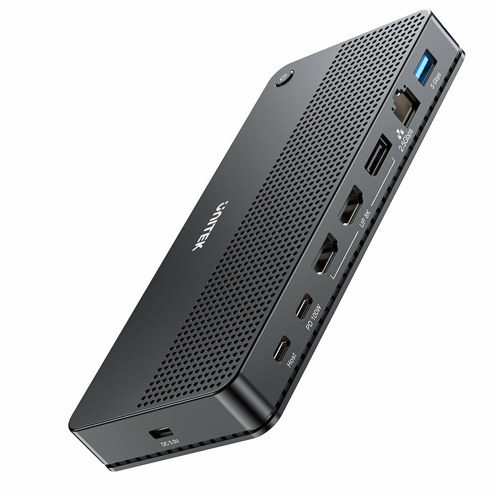 EAN 4894160051516 - UNITEK D1104A01 base para portátil y replicador de puertos Alámbrico USB4 Negro imagen 1