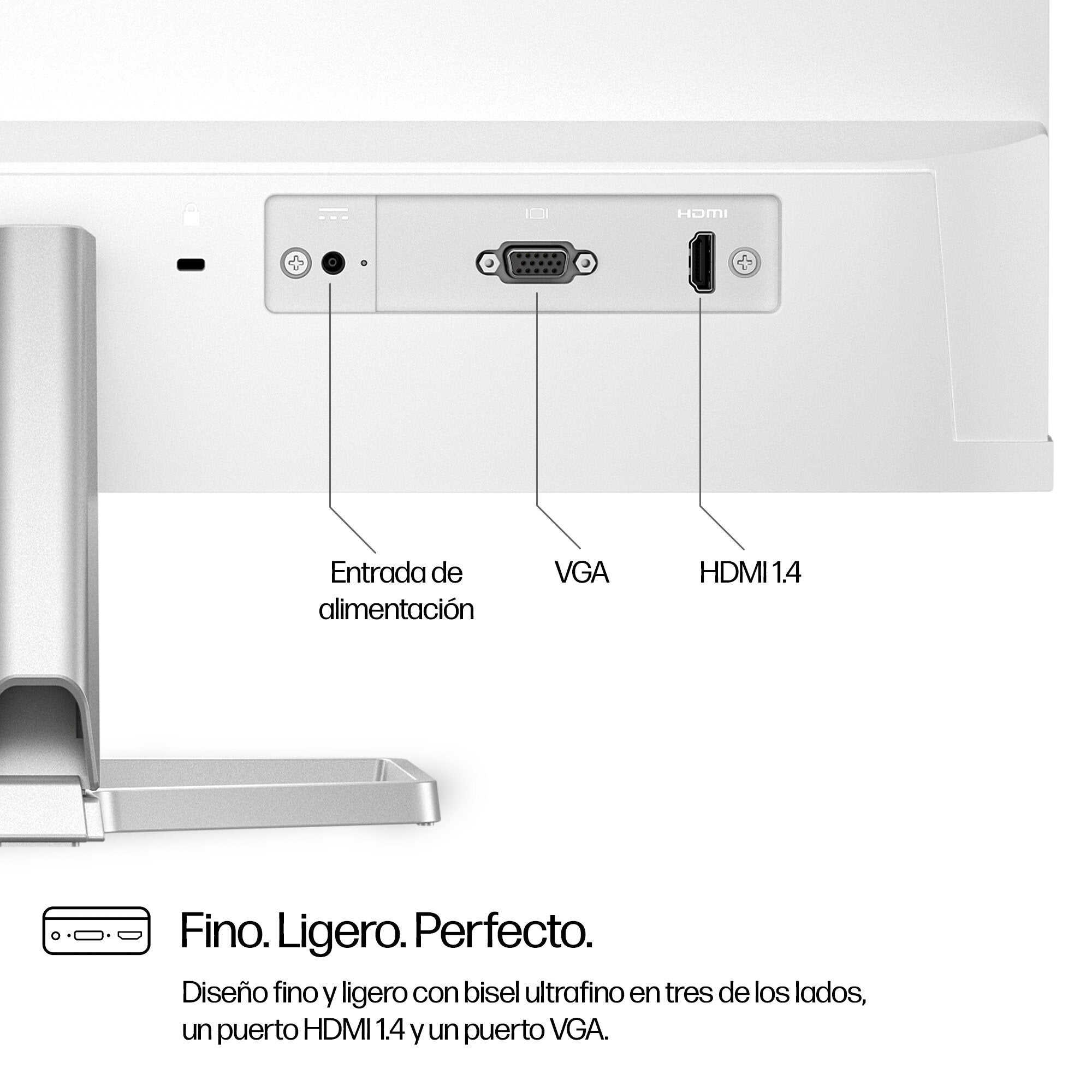 EAN 0197498936666 - HP Series 5 23.8 inch FHD White Monitor - 524sw pantalla para PC 60,5 cm (23.8") 1920 x 1080 Pixeles Full imagen 7