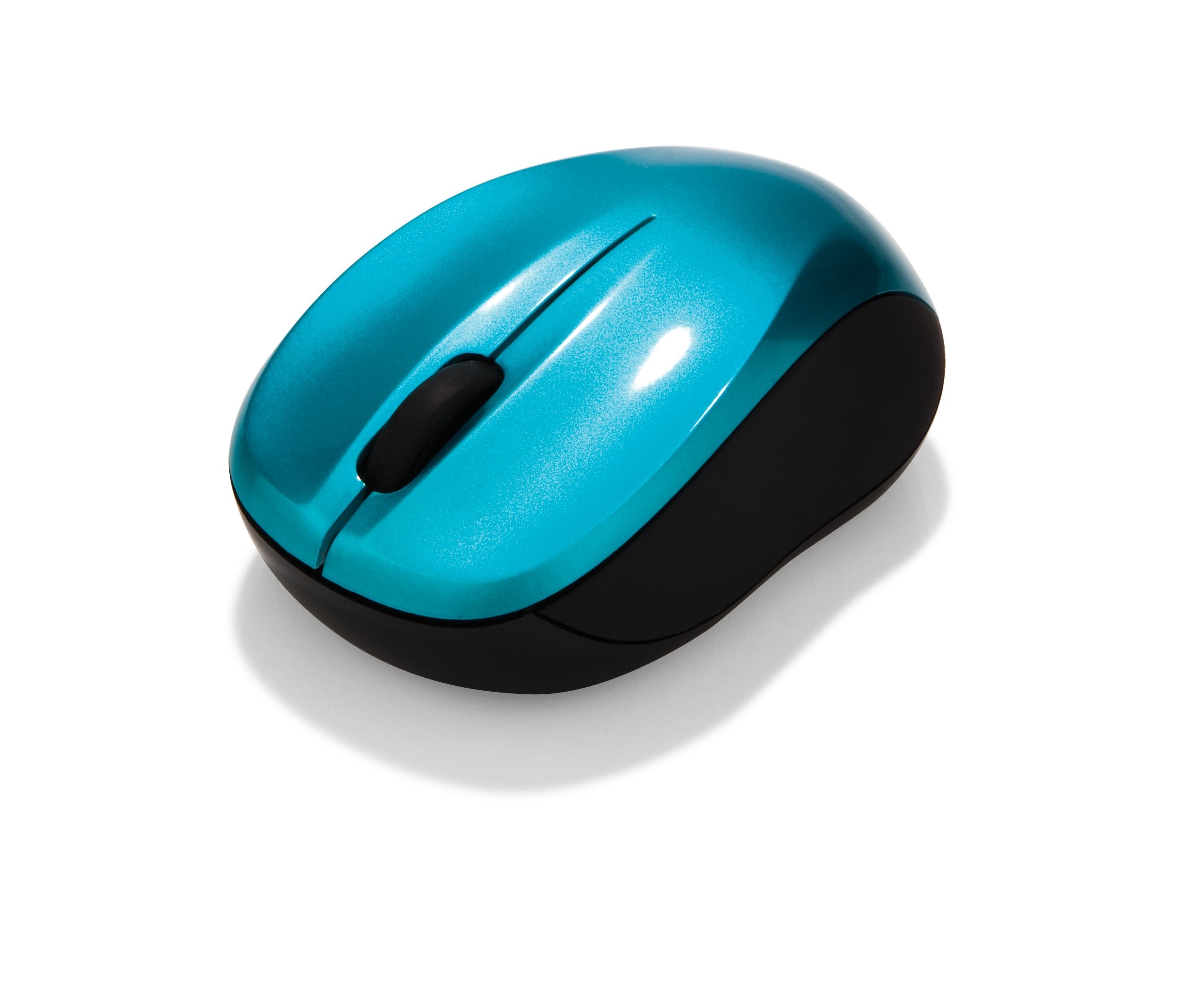 Verbatim Ratón Go Nano Inalámbrico 1600ppp Compacto Ambidiestros Receptor Usb Azul Turquesa