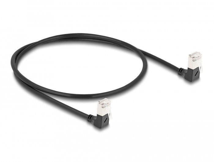 Delock Cable De Red Rj45 Cat.6a S/Ftp Slim 90° Unten / Unten Angular 0,5 M