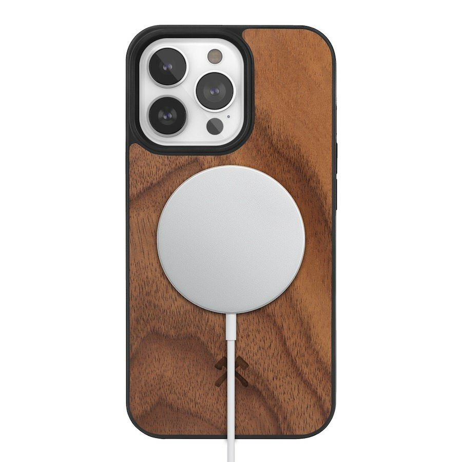 Woodcessories Bumper Magsafe Funda Paraiphone 14 Plus 17 Cm (6.68") Nuez