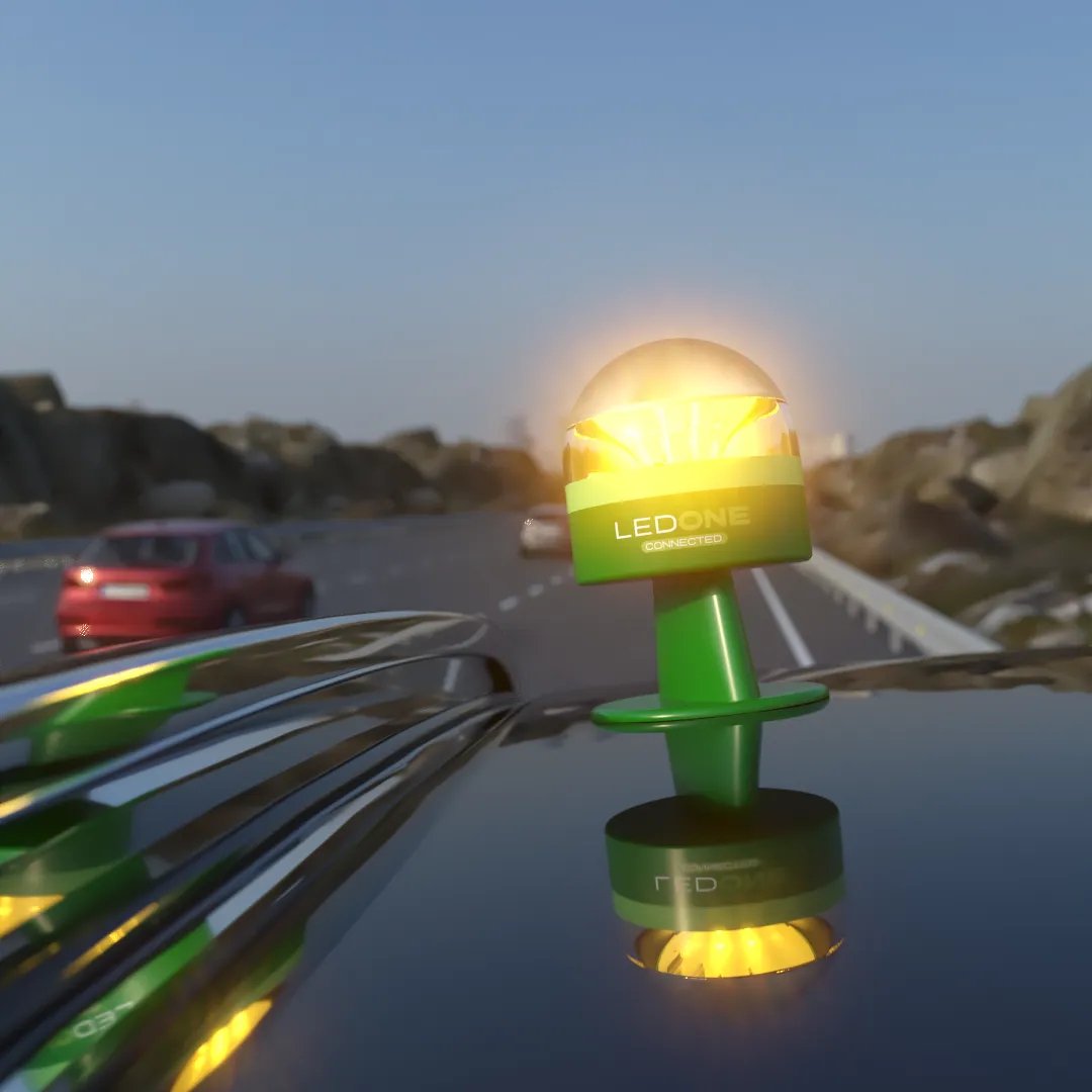 Kit Chaleco + Funda + Luz De Emergencia Led One