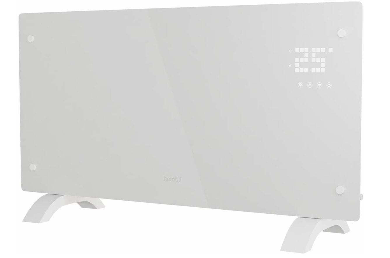 Hombli Glass Convection Heater 2000w Weiss