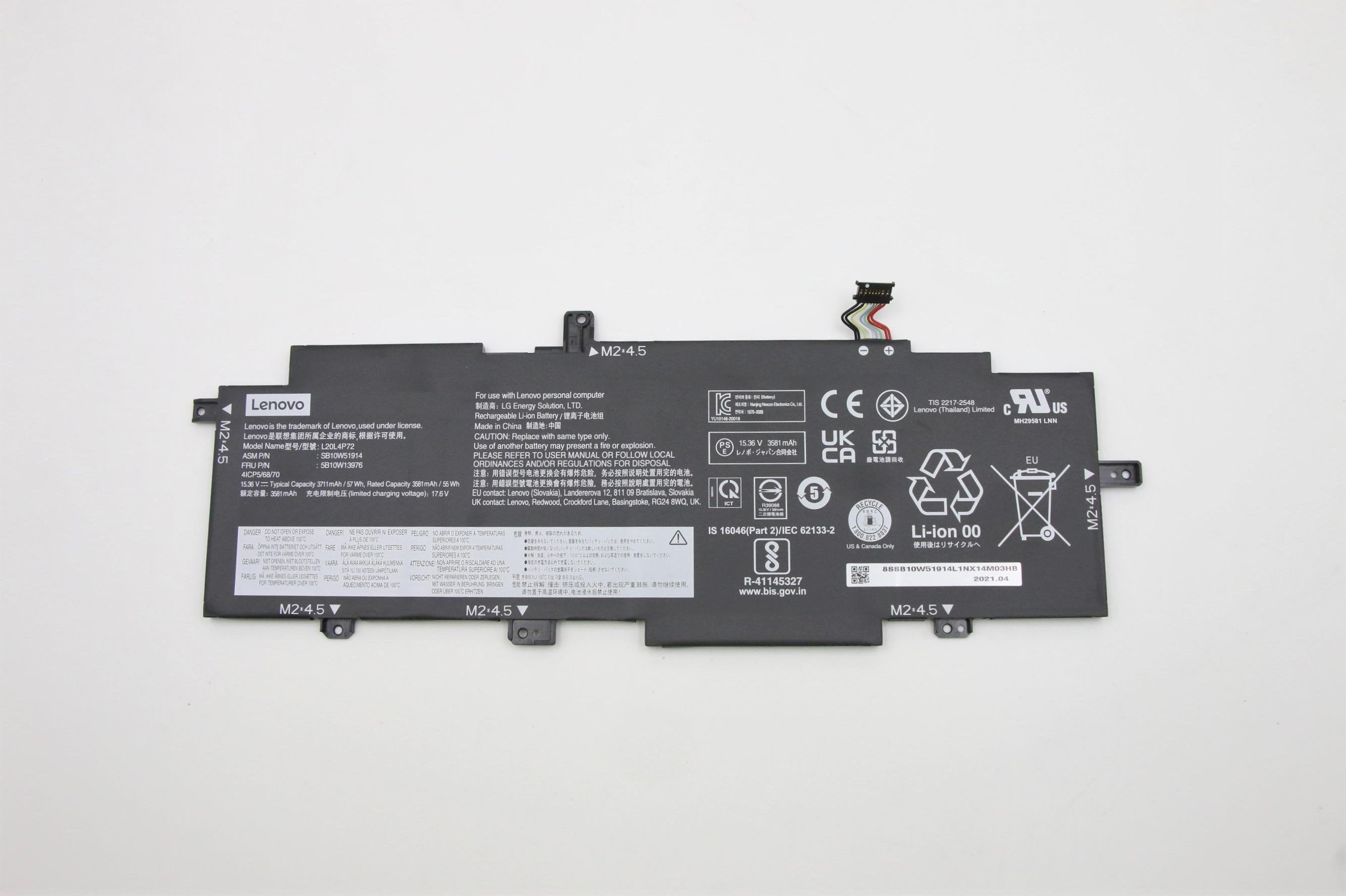 Lenovo Battery Internal, 4c, 57wh, Liion, Lgc