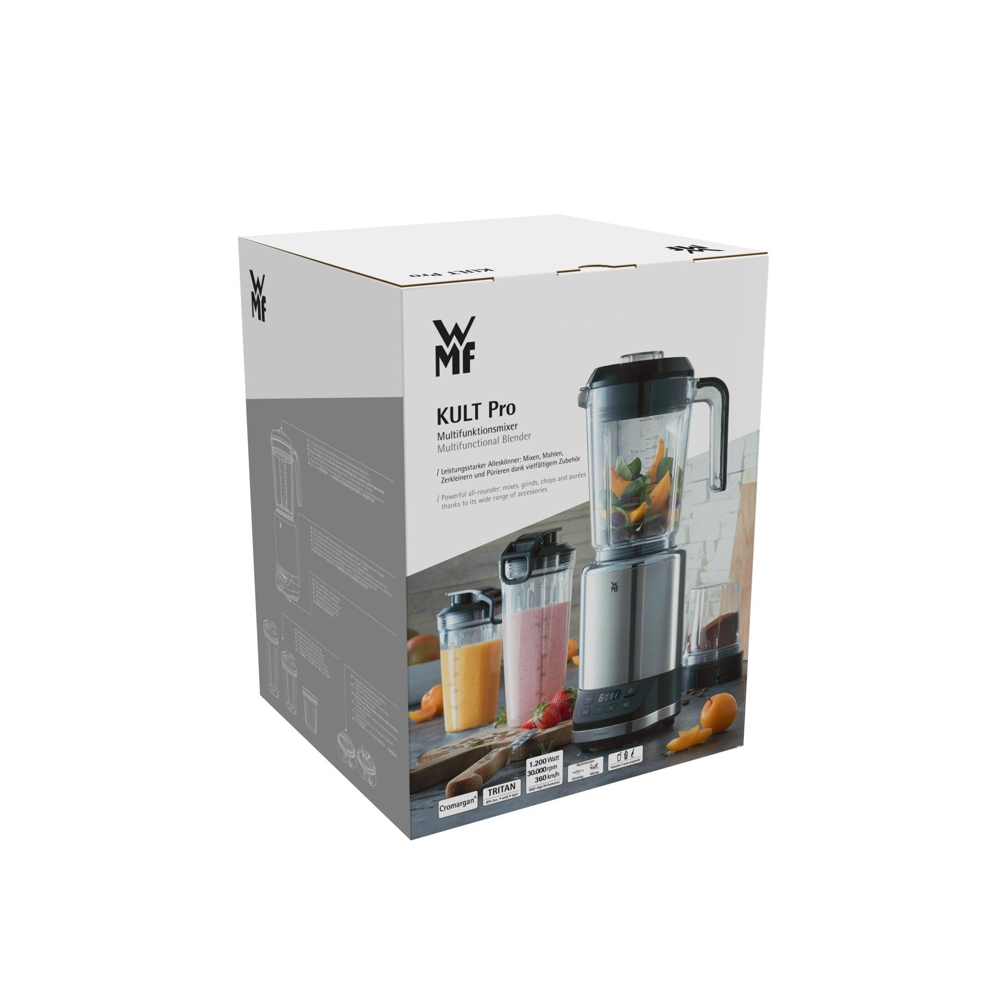 Licuadora Wmf Kult Pro 04.1653.0011, 1,2 L Batidora De Vaso Acero Inoxidable 1200 W