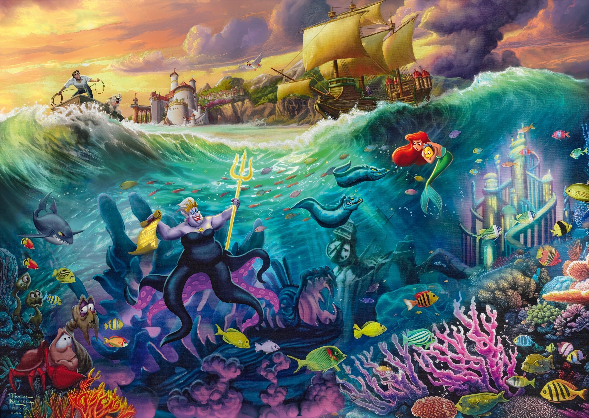 Schmidt Spiele Thomas Kinkade Studios: Disney - Ursula (1000 Teile) 58041