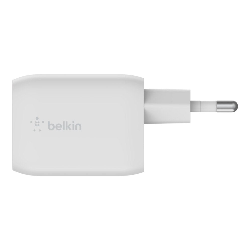 Cargador Pared Belkin Wch013vfwh Doble Usb-C Gan Boost Charge Pro 65w (45w+20w)