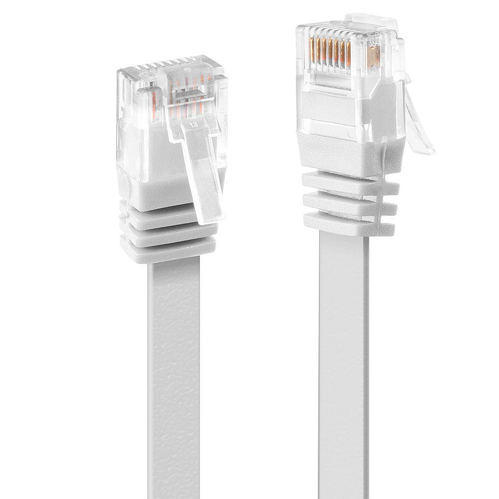 Lindy Cable De Red Cat6 Flachband Ungeschirmt Blanco 0.30m