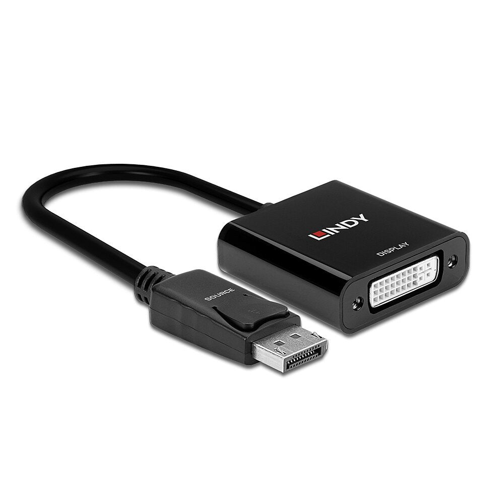 Lindy 41734 Adaptador Displayport A Dvi-D Negro 0,17 M