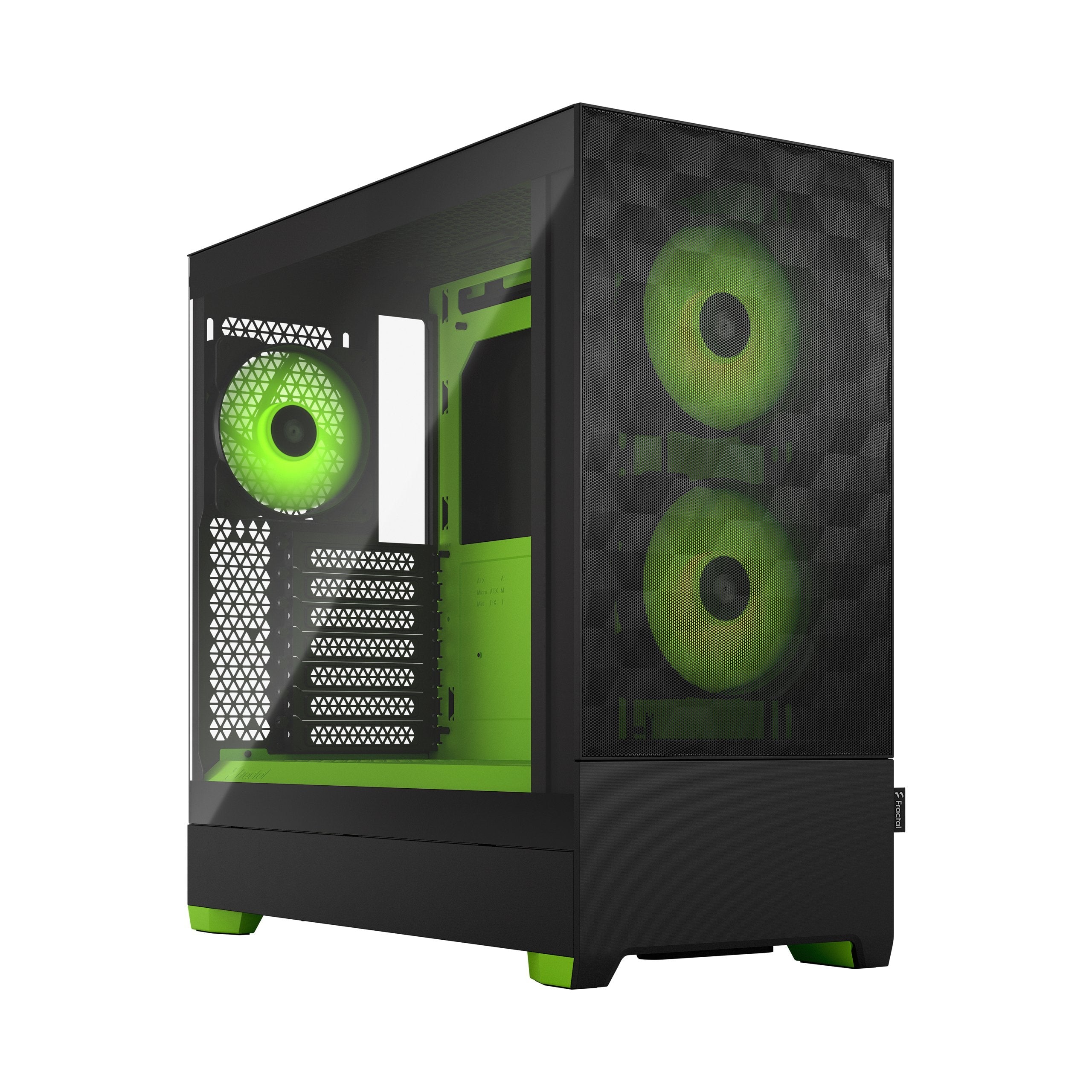 Caja Pc Fractal Design Pop Air Rgb Green Core Tg Clear Tint