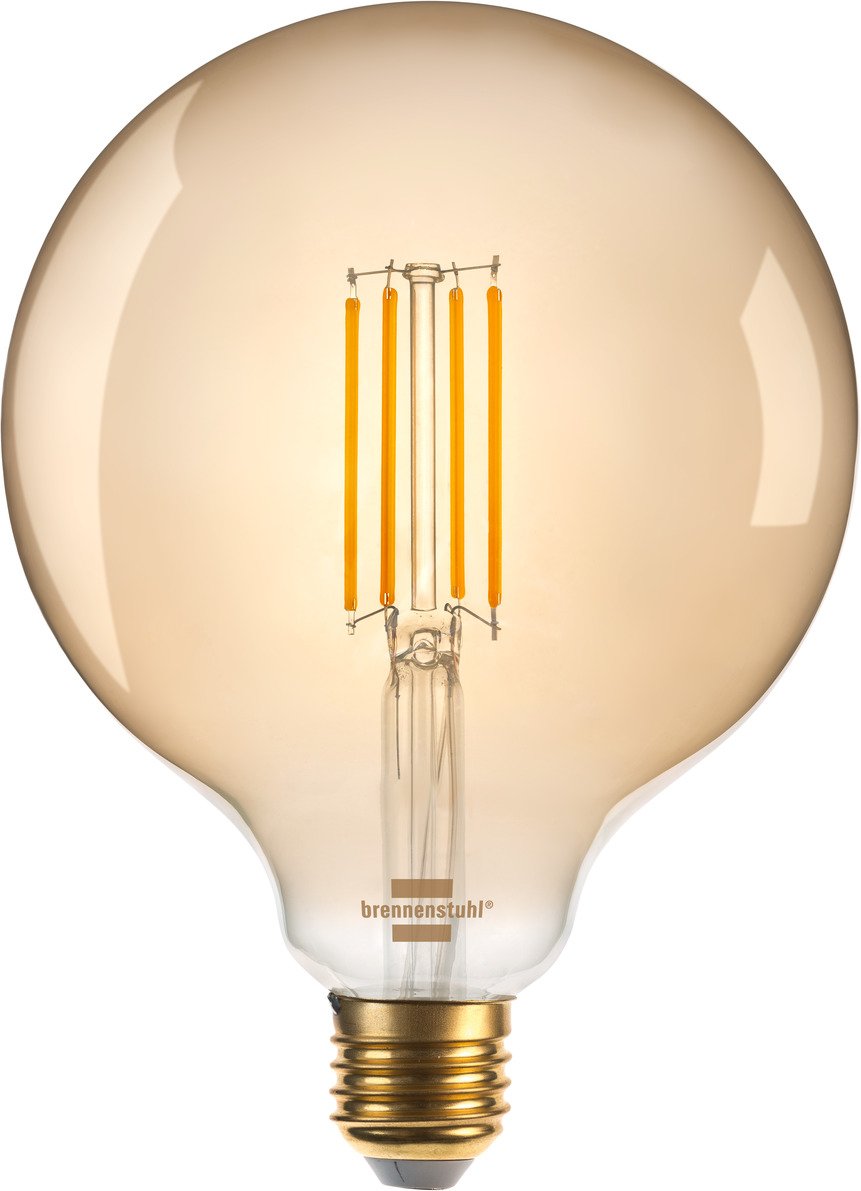 Brennenstuhl Connect Wifi Filament Led Lampe Globe E27, 470lm, 4,9w