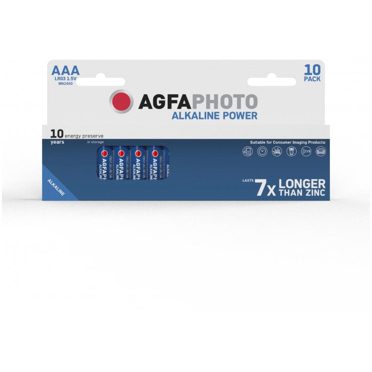 Agfaphoto Pilas Alcalinas Micro Aaa Lr03 10 Piezas