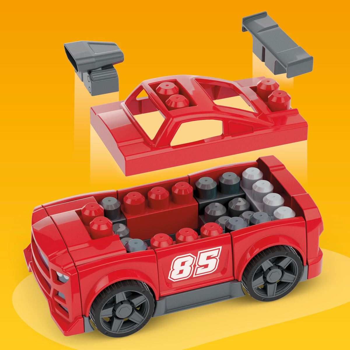 Coche De Carreras Bloques De Construccion Mega Bloks