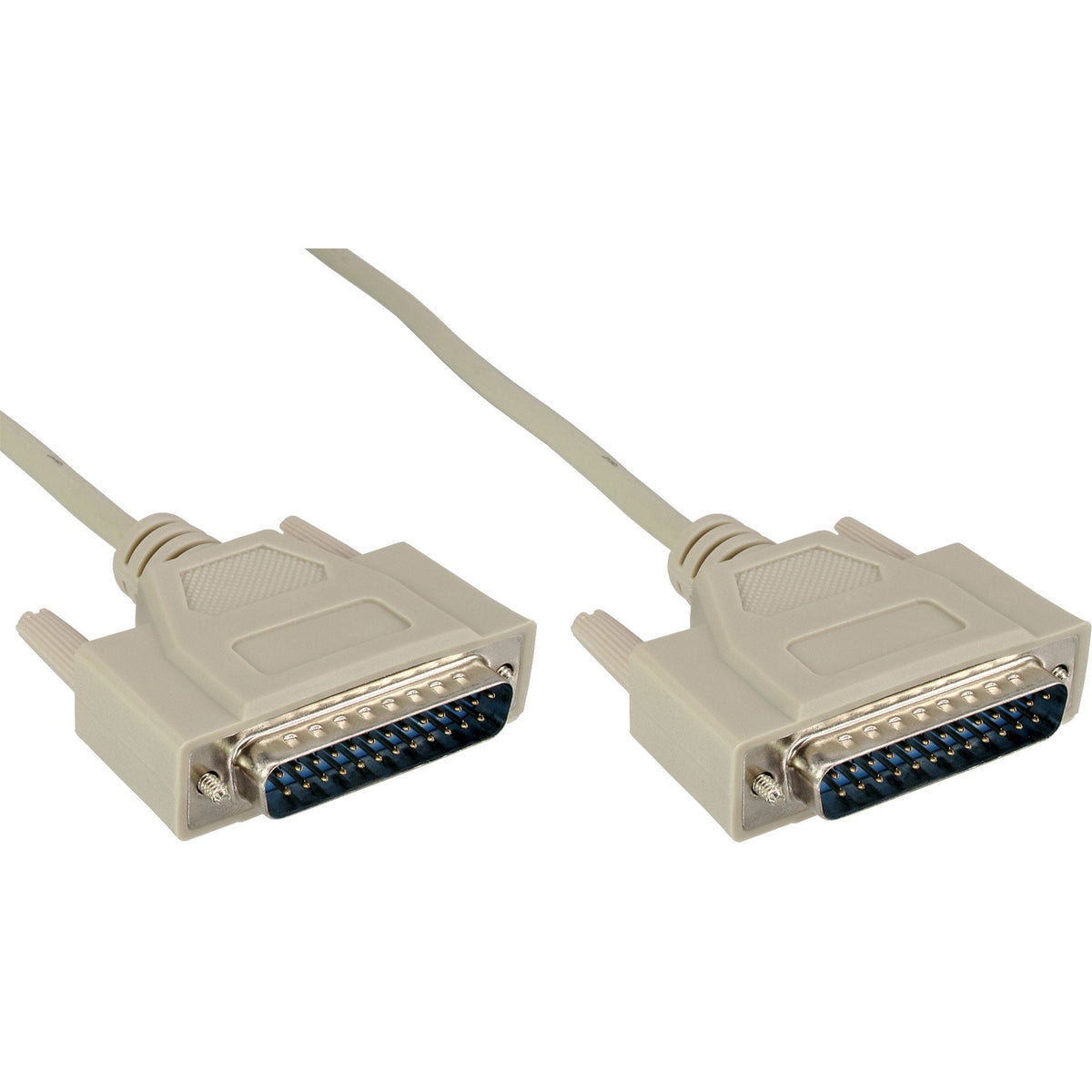 Cable Serial Inline Db25 Macho A Macho Moldeado Asignado Directo Directo 10m