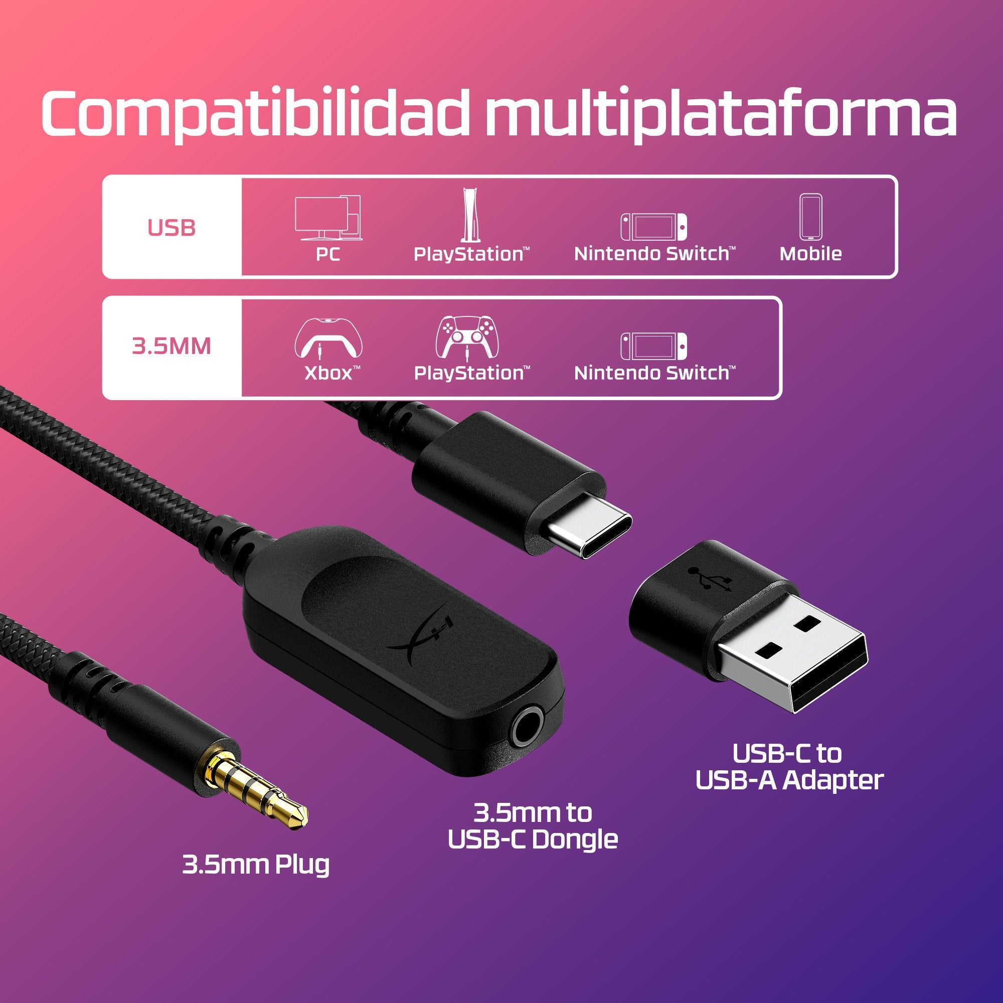 EAN 0197029008220 - HyperX Cloud III BLK GAM HEADSET Alámbrico Diadema Juego USB Tipo C Negro imagen 3