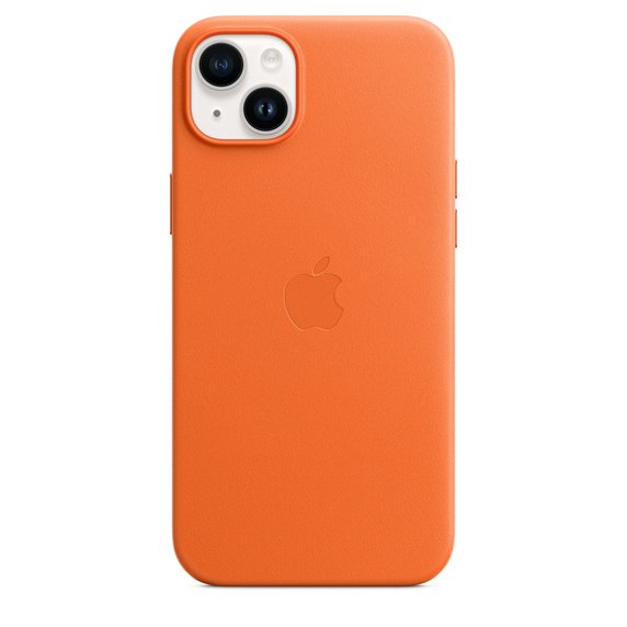 Apple Funda Iphone 14 Plus Leather Case Con Magsafe - Orange
