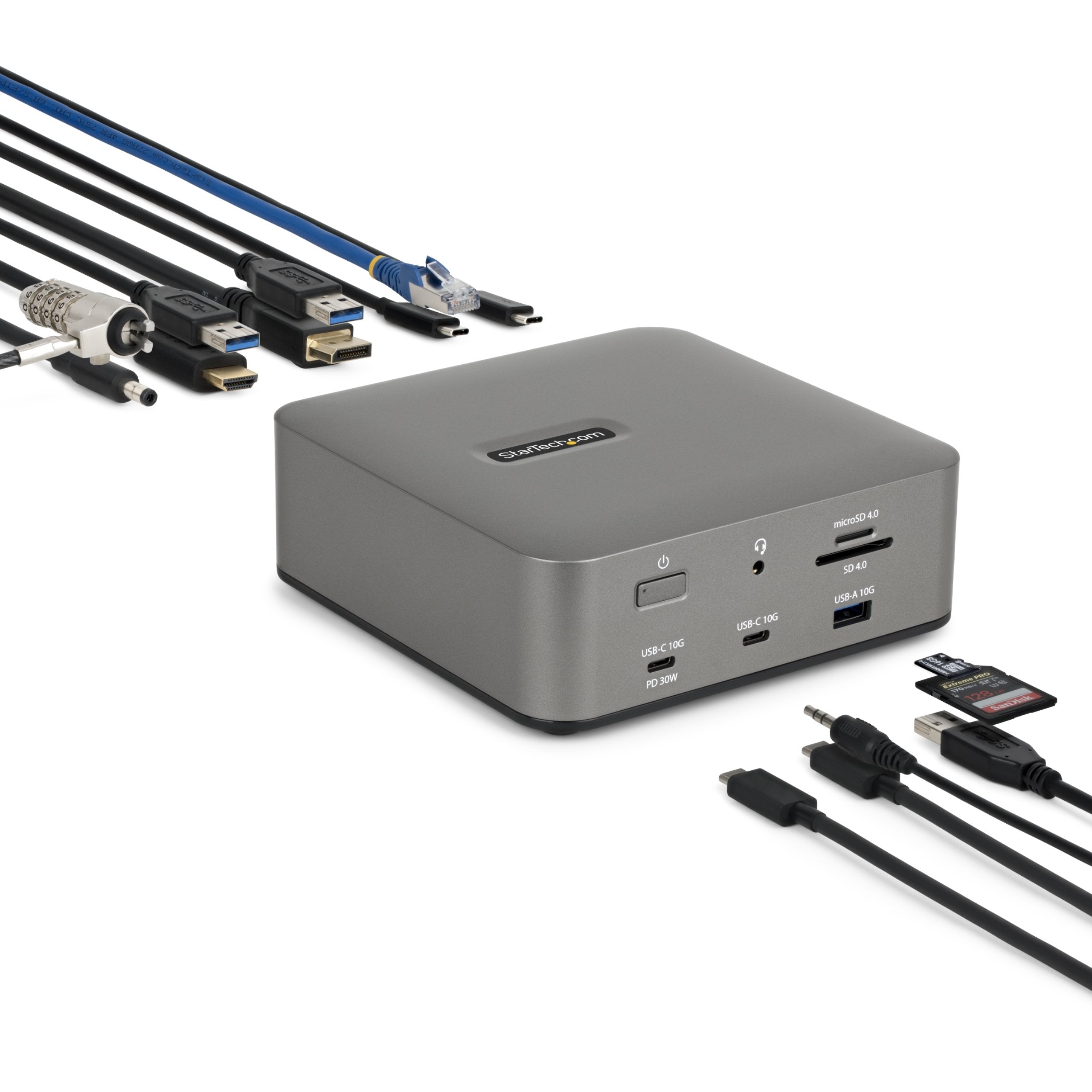 EAN 0065030923118 - StarTech.com 215UE-TB5USB4DOCK base para portátil y replicador de puertos Alámbrico Gris imagen 16
