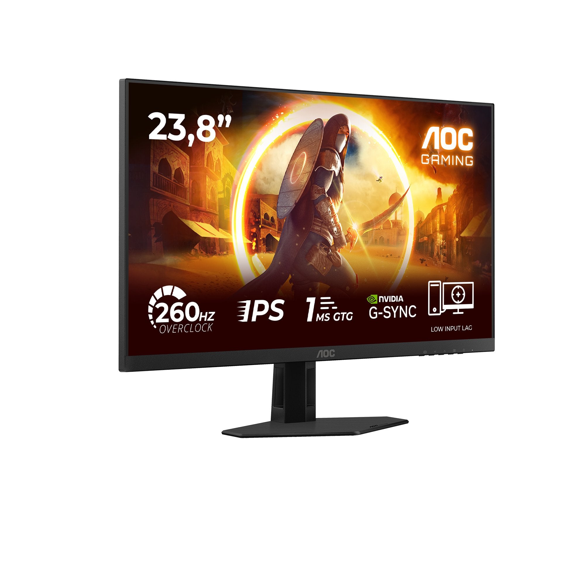 EAN 4038986183215 - AOC G4 24G4ZREP pantalla para PC 60,5 cm (23.8") 1920 x 1080 Pixeles Full HD LCD Negro, Rojo imagen 2