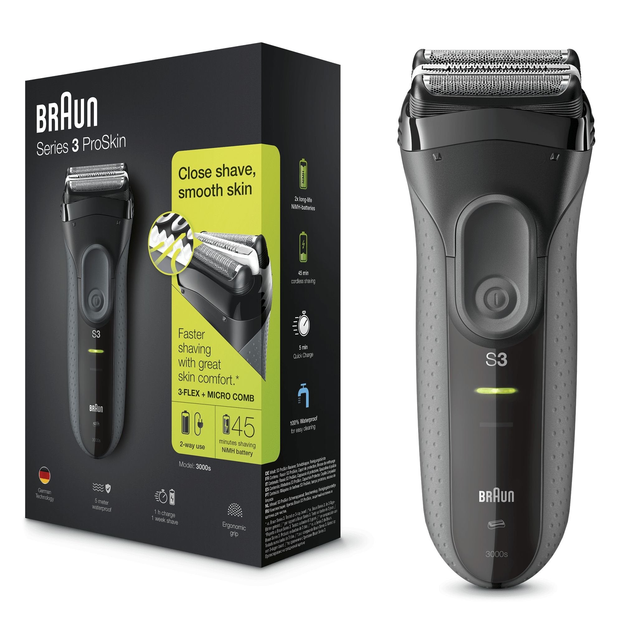 Braun 4210201124481, Máquina De Afeitar Negro