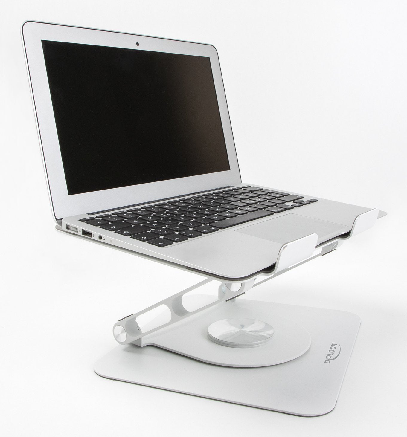 Delock 18455 Soporte Para Tablet Y Portátil De Aluminio Ajustable - 360° Giratorio