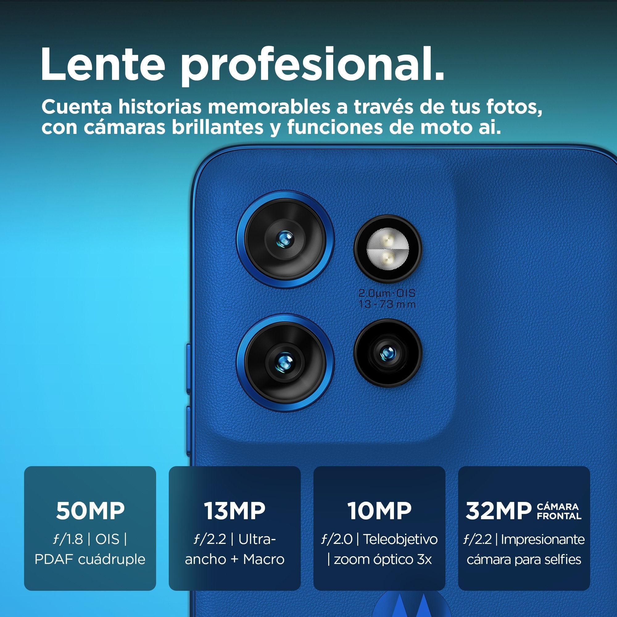 EAN 840023280047 - Motorola edge 50 Neo 16,1 cm (6.36") SIM doble Android 14 5G USB Tipo C 8 GB 256 GB 4310 mAh Azul imagen 5