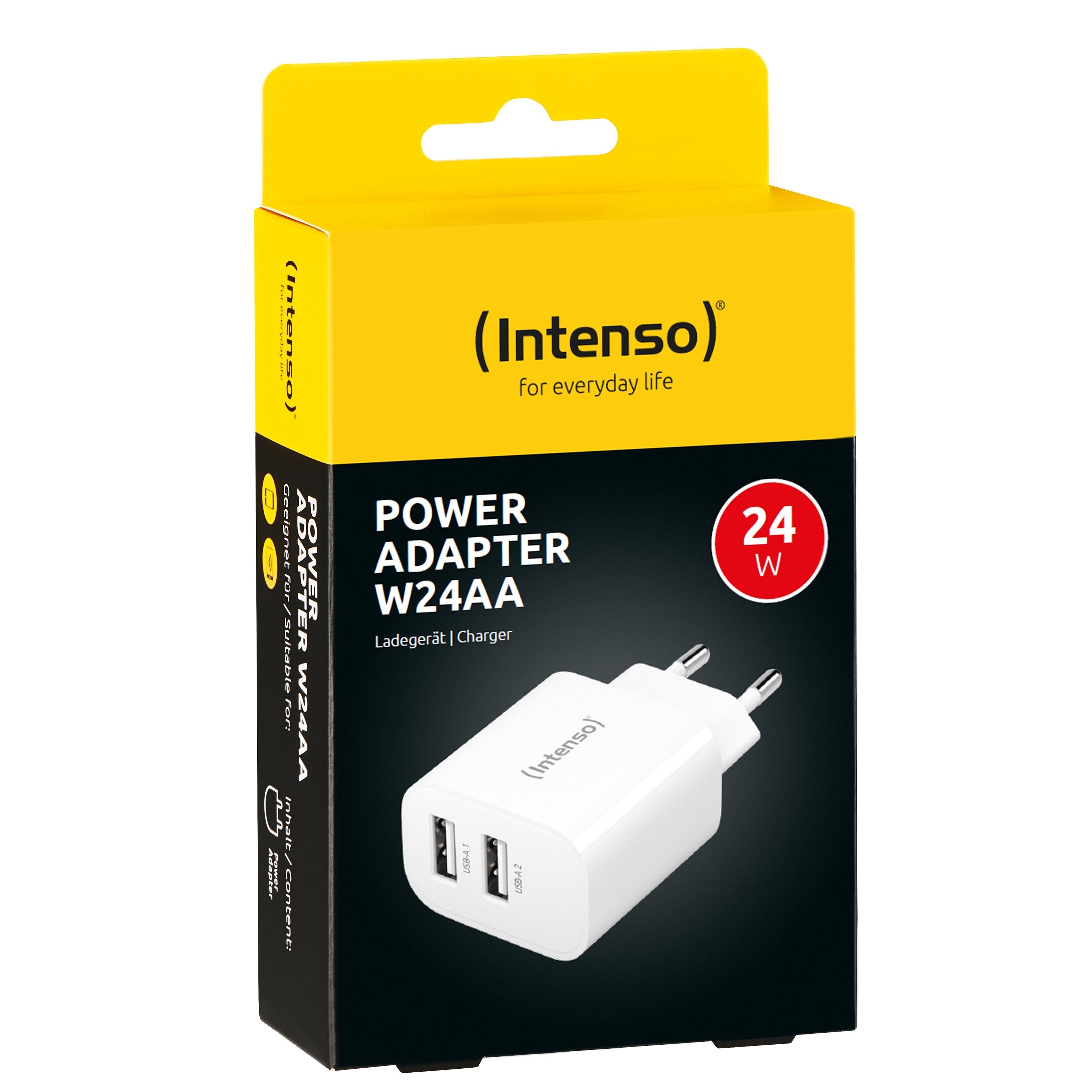 Intenso 2x Usb-A Adaptador Blanco