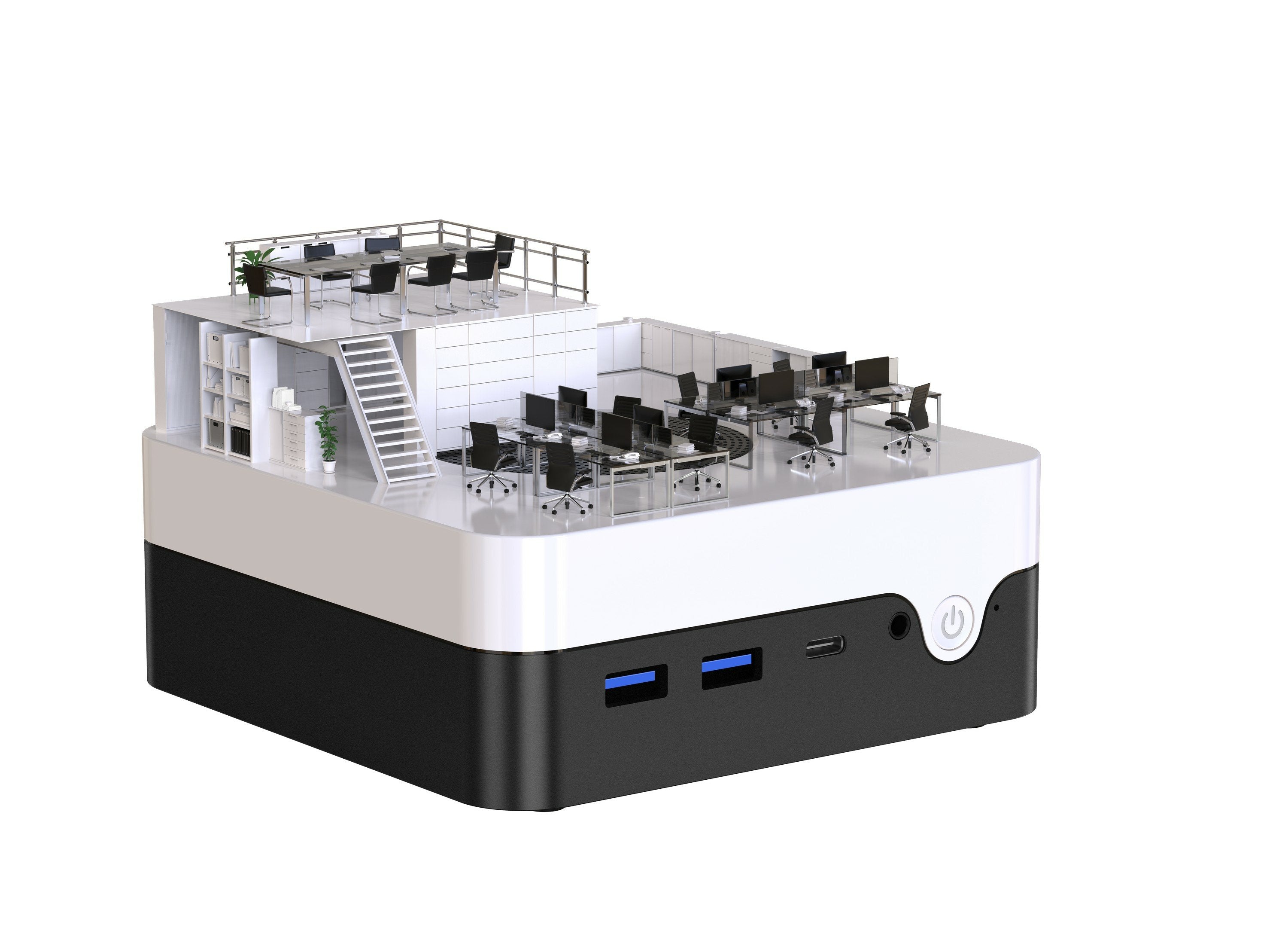 Mini Pc Chuwi Larkbox X Intel N100/12gb/512gb Ssd/W11 Blanco