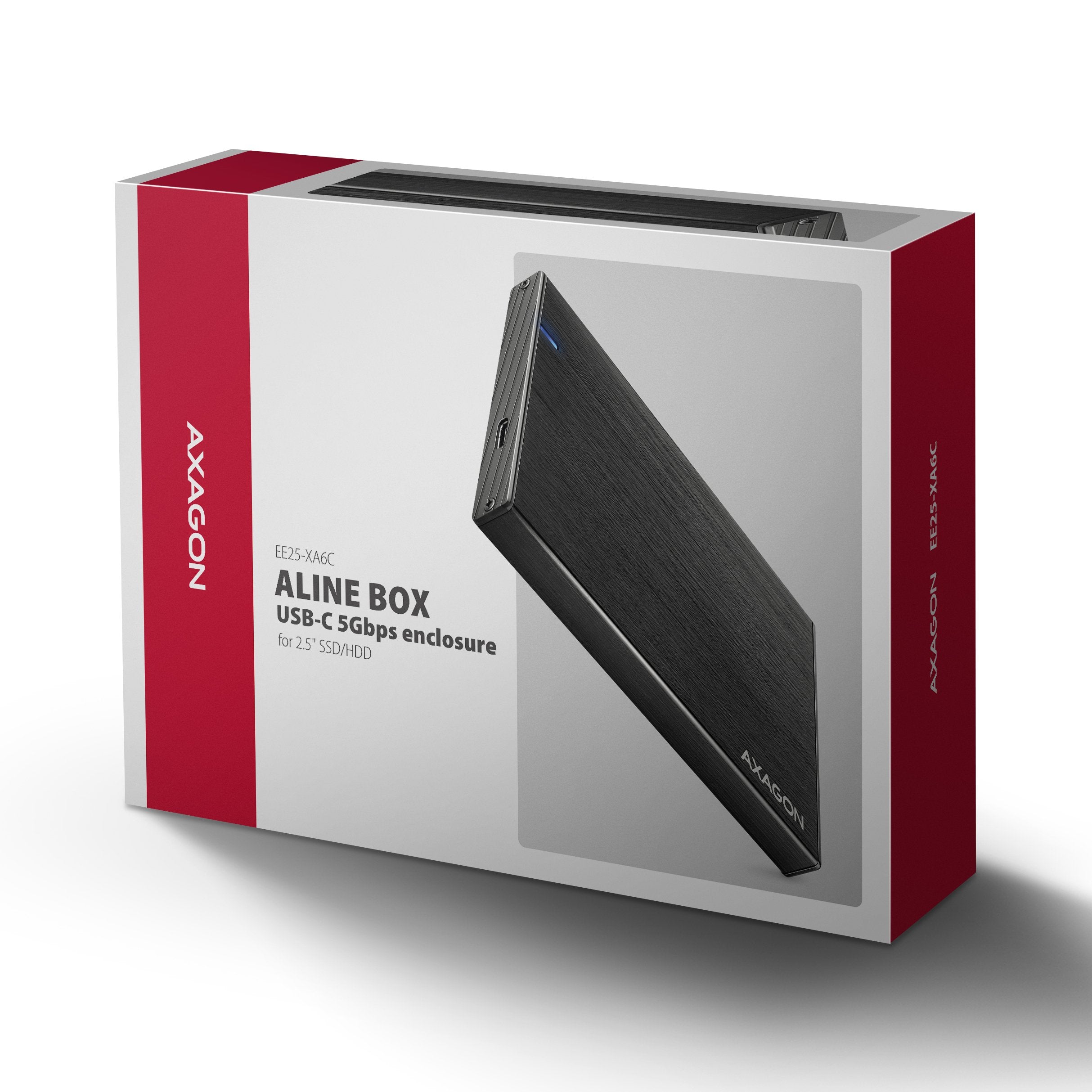 EAN 8595247908919 - Axagon EE25-XA6C caja para disco duro externo Carcasa de disco duro/SSD Negro 2.5" imagen 8