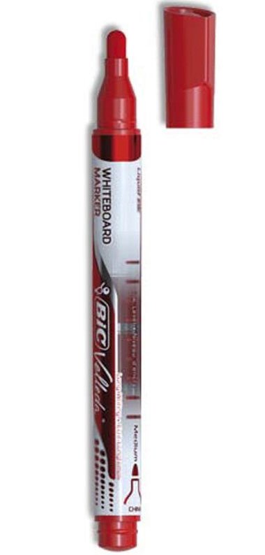Velleda Marcador Pizarra Blanca Pocket Punta Redonda Rojo Caja -12u-