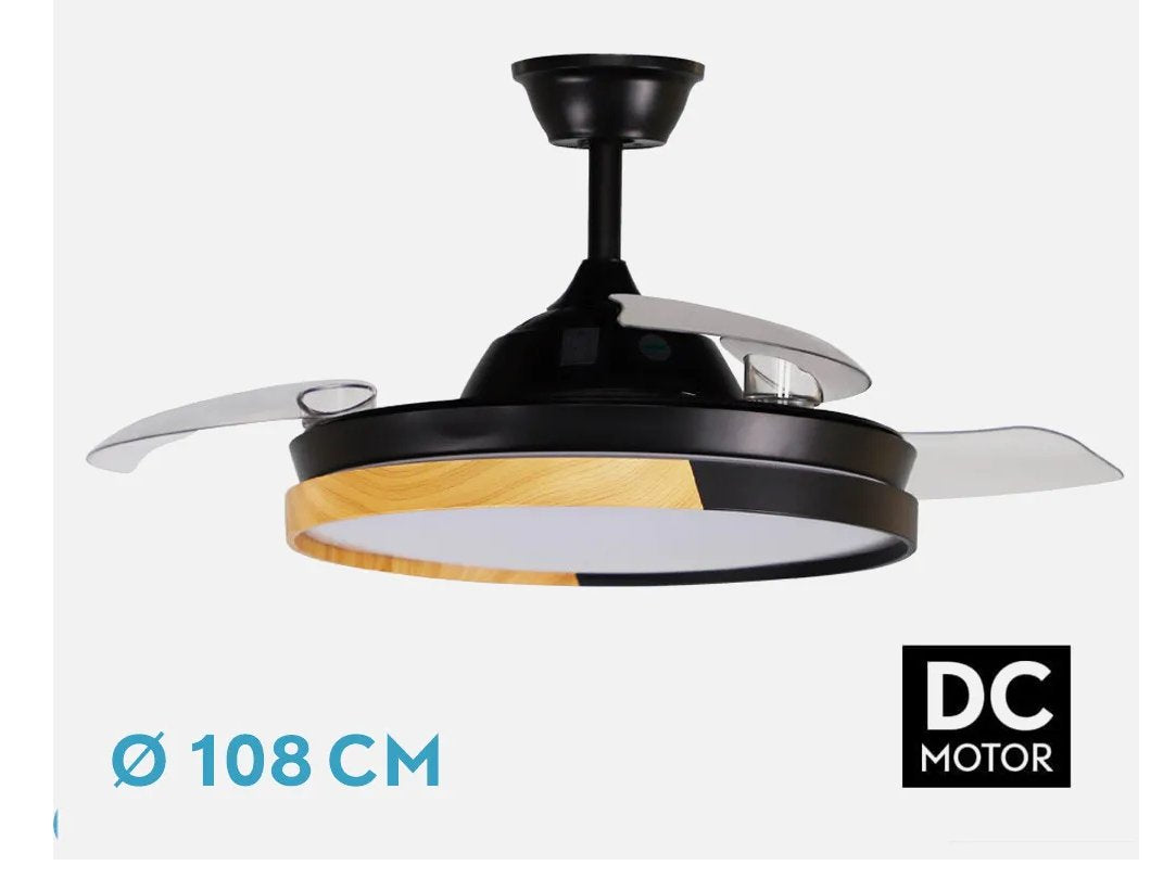 EAN 8435684343228 - Fabrilamp 214491388 ventilador Haya, Negro imagen 3