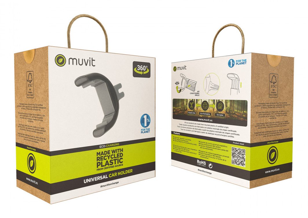 EAN 8426801169050 - Muvit MCCHL0004 soporte Soporte pasivo Teléfono móvil/smartphone Negro imagen 2